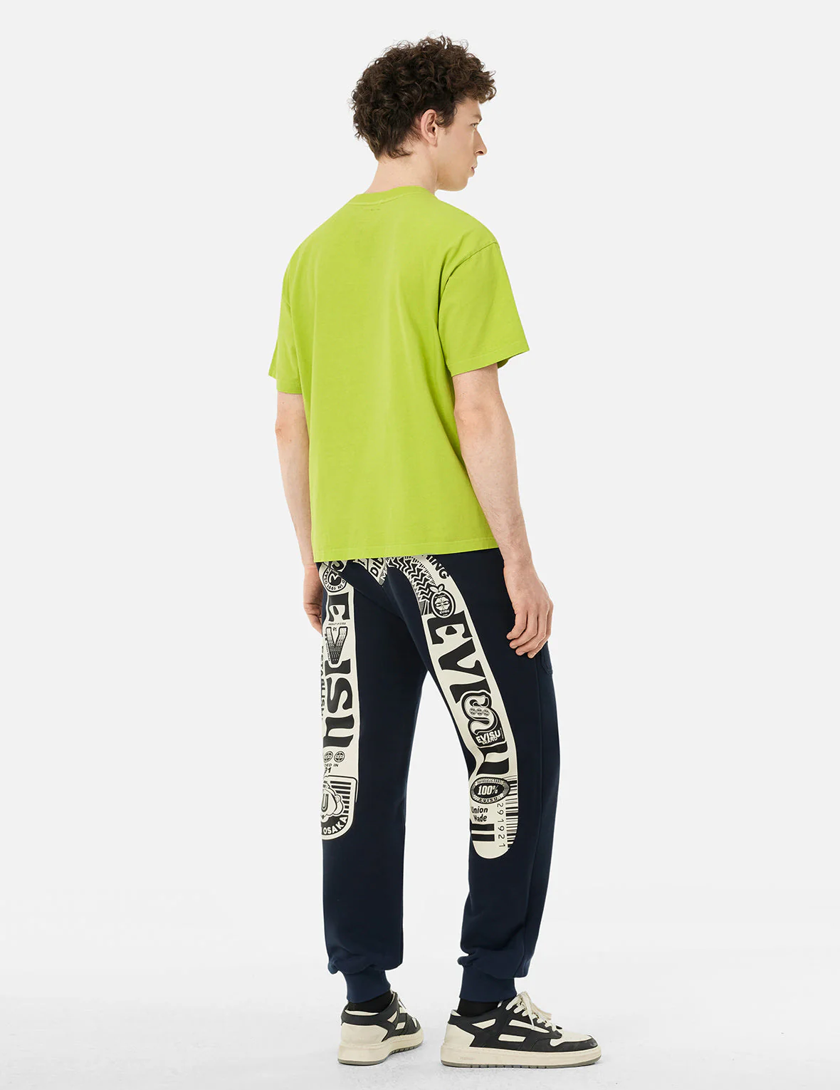 Seagull Embroidery Stitching Pocket Relax Fit T-Shirt - Image 15