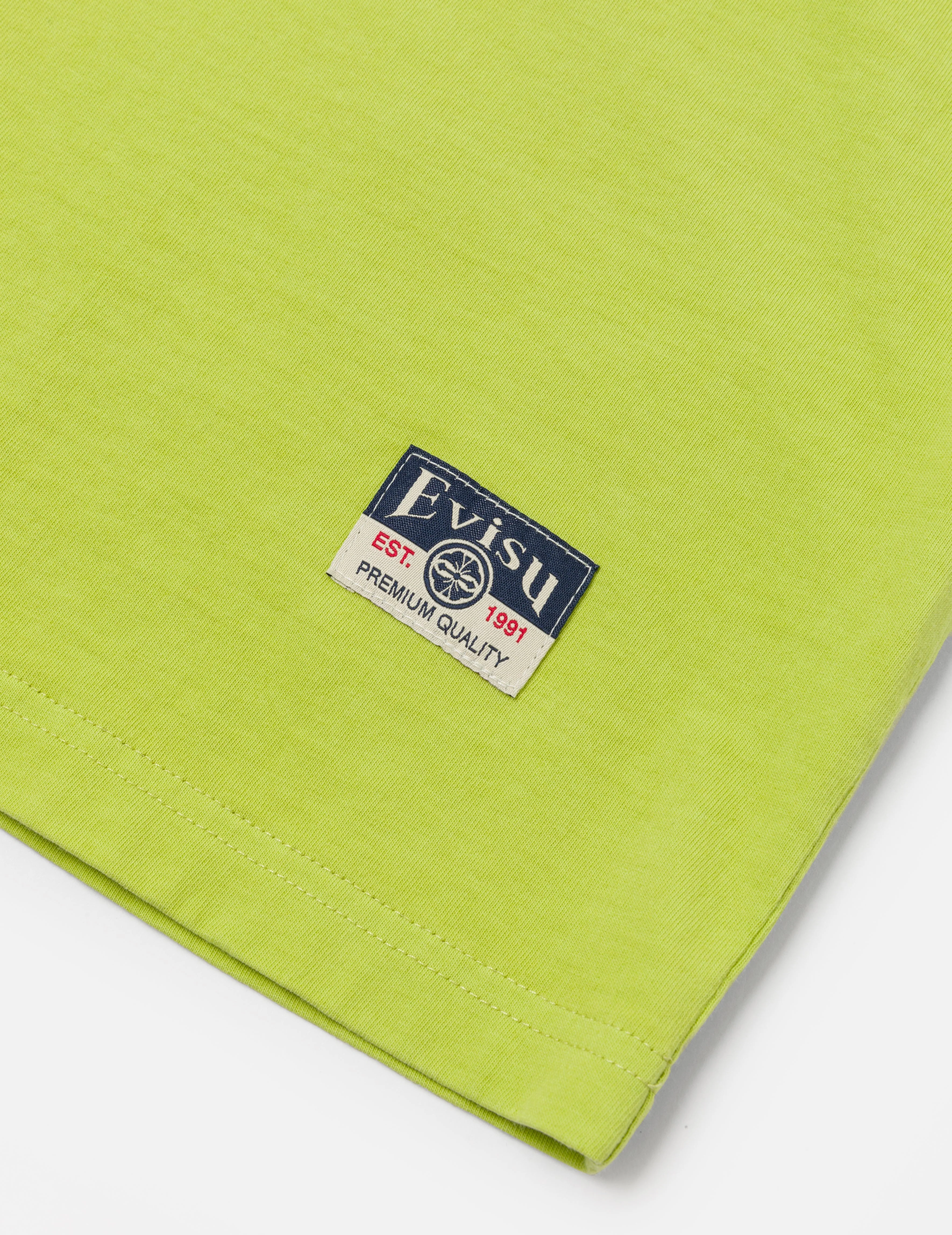 Seagull Embroidery Stitching Pocket Relax Fit T-Shirt - Image 27