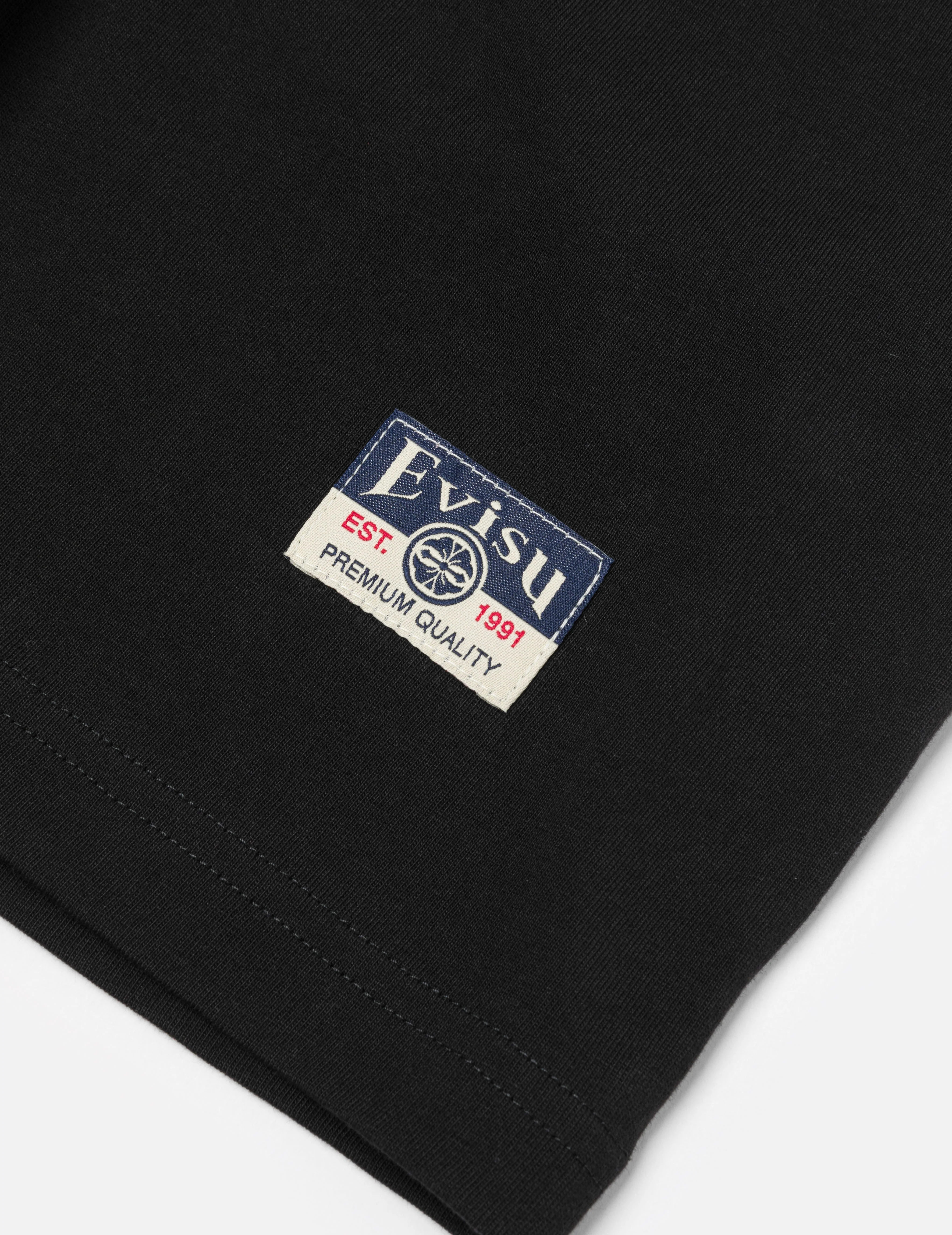 Seagull Embroidery Stitching Pocket Relax Fit T-Shirt - Image 28