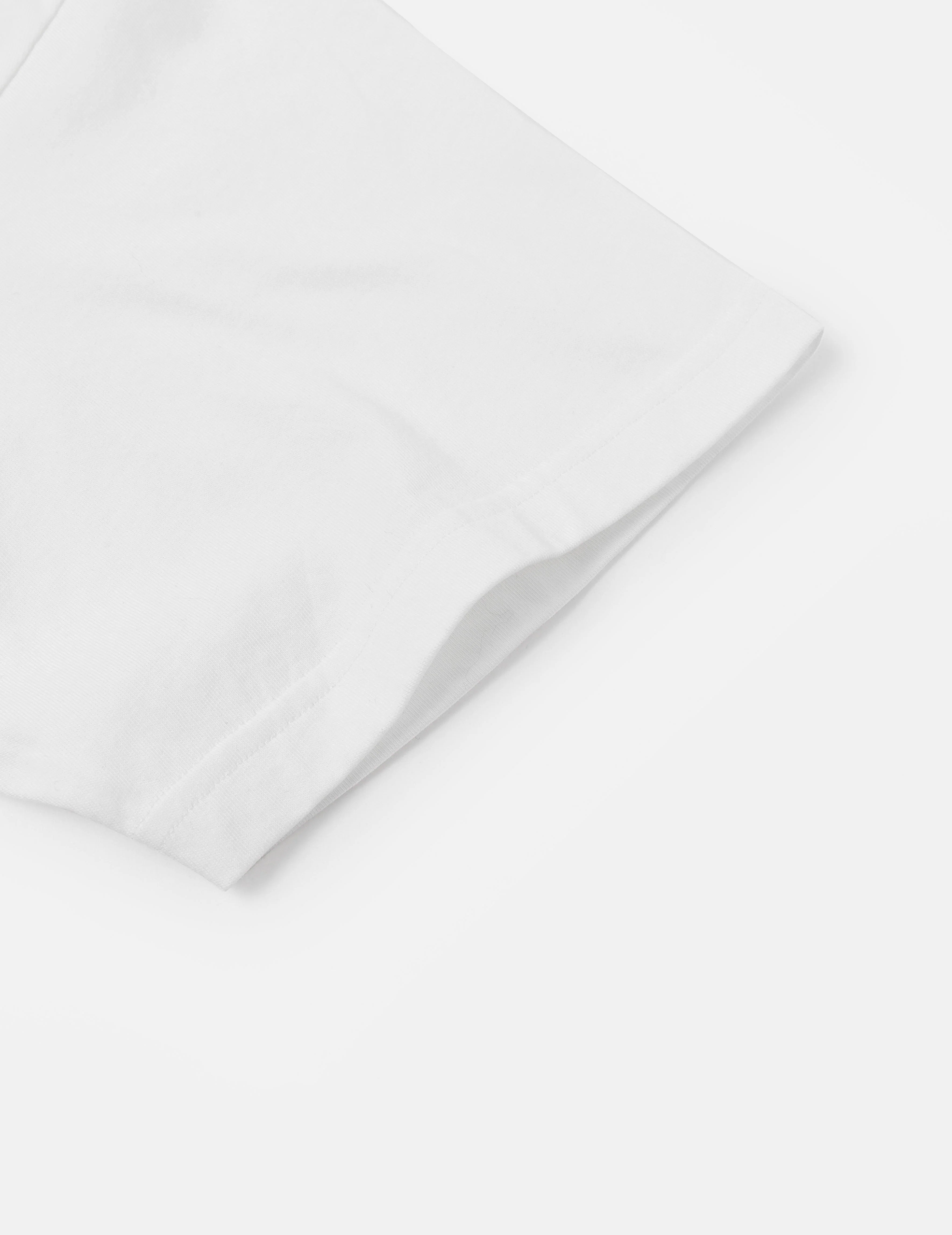 Seagull Embroidery Stitching Pocket Relax Fit T-Shirt - Image 29