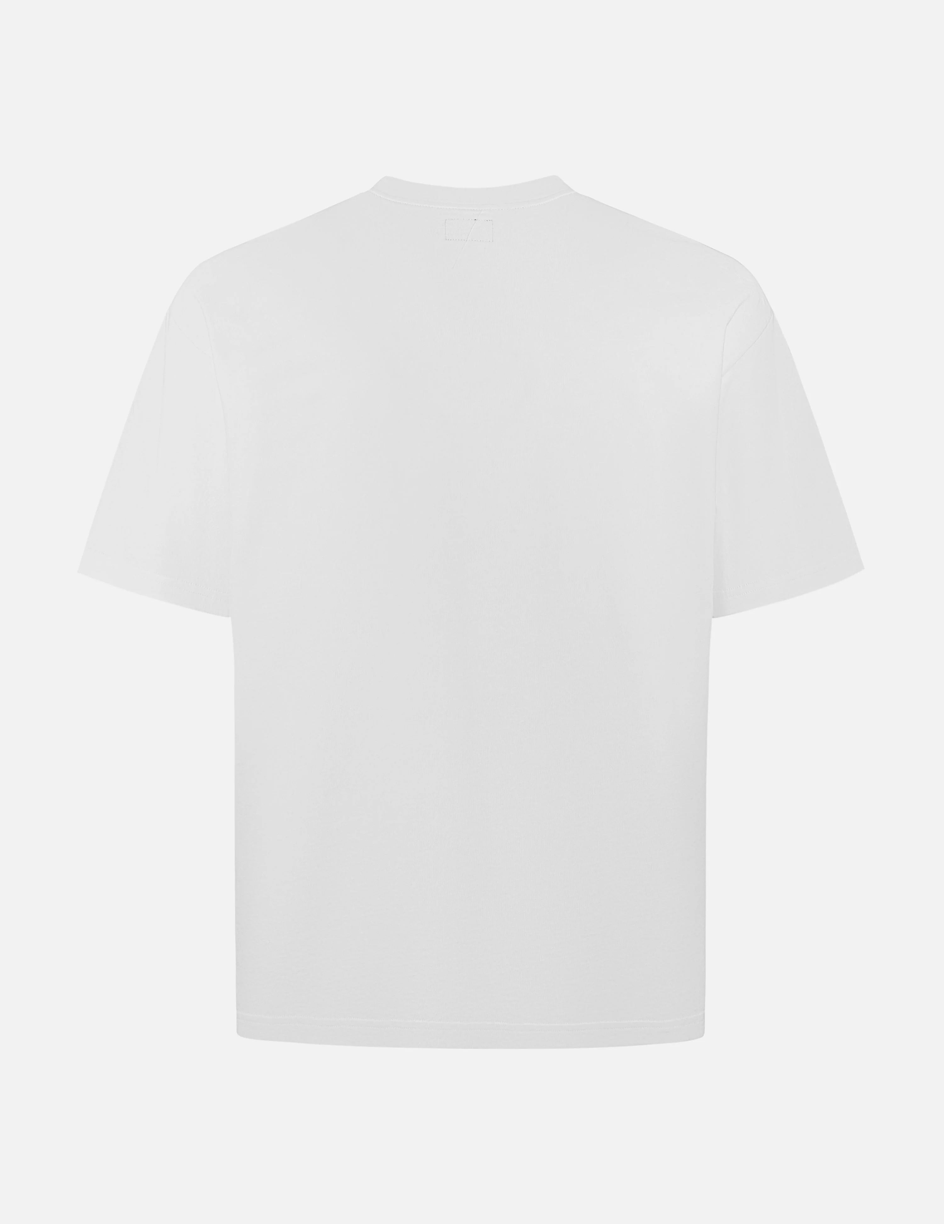 Seagull Embroidery Stitching Pocket Relax Fit T-Shirt - Image 5
