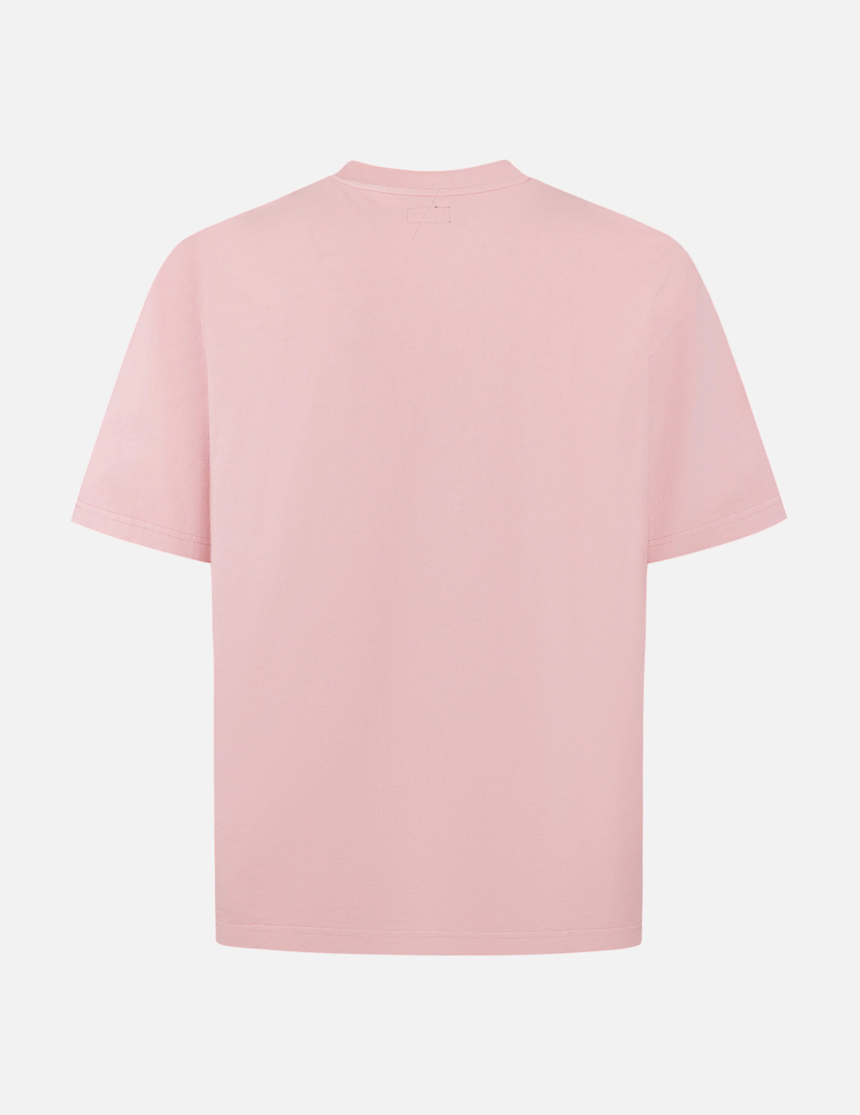 Seagull Embroidery Stitching Pocket Relax Fit T-Shirt - Image 6