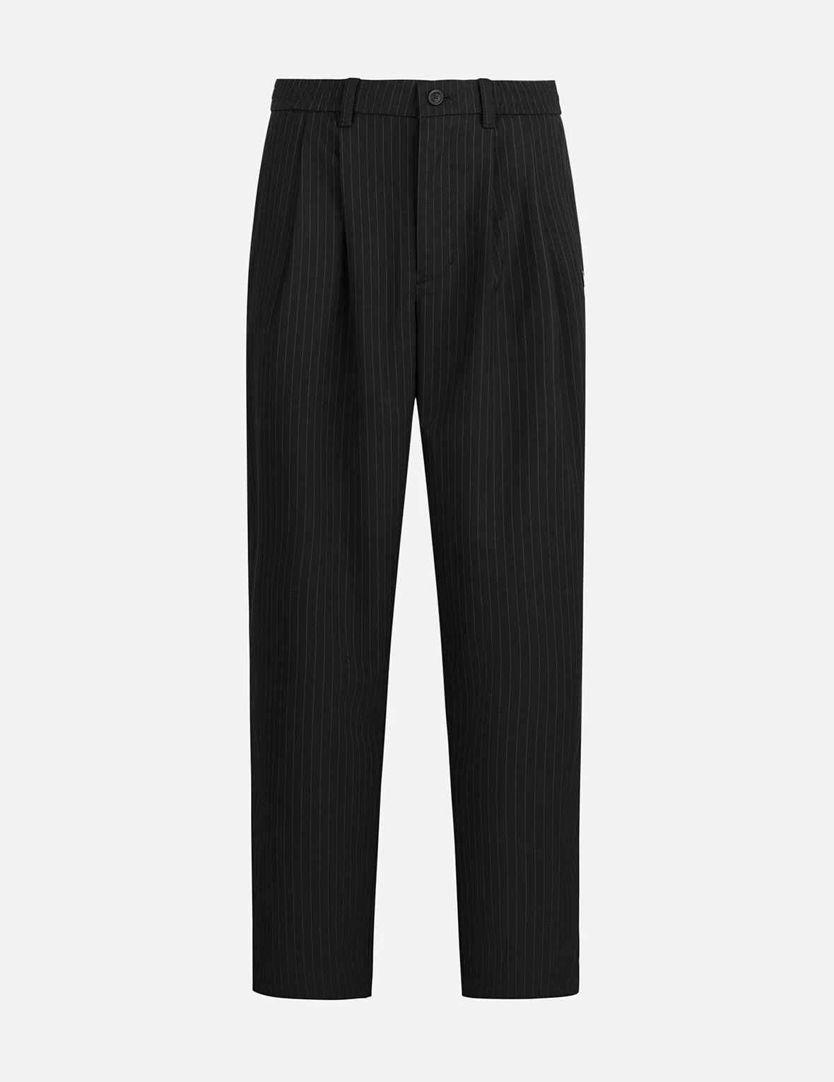 Seagull Embroidery Striped Taper Fit Woven Pants - Image 2