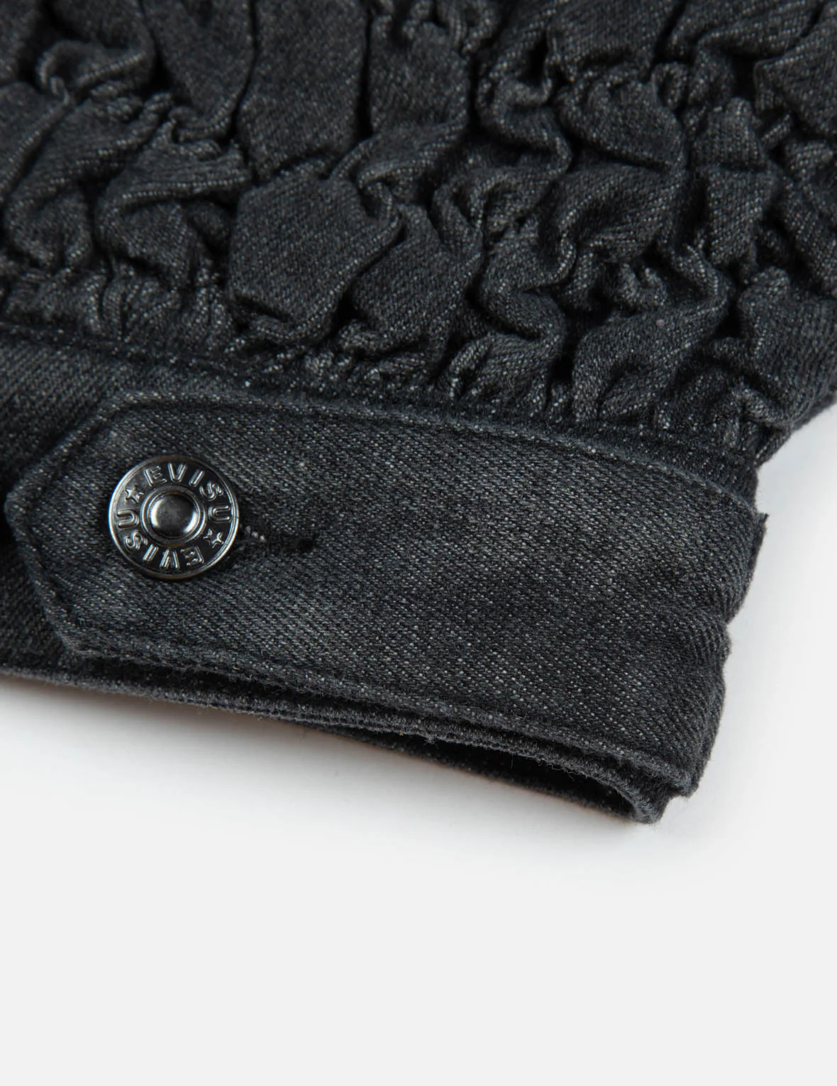 Seagull Embroidery Texture Oversized Denim Jacket - Image 12