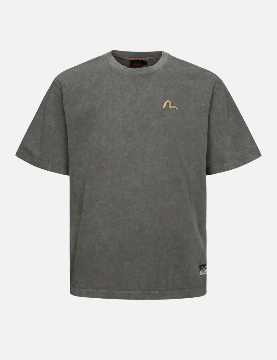 Seagull Embroidery Washed Relax Fit T-shirt - Image 4