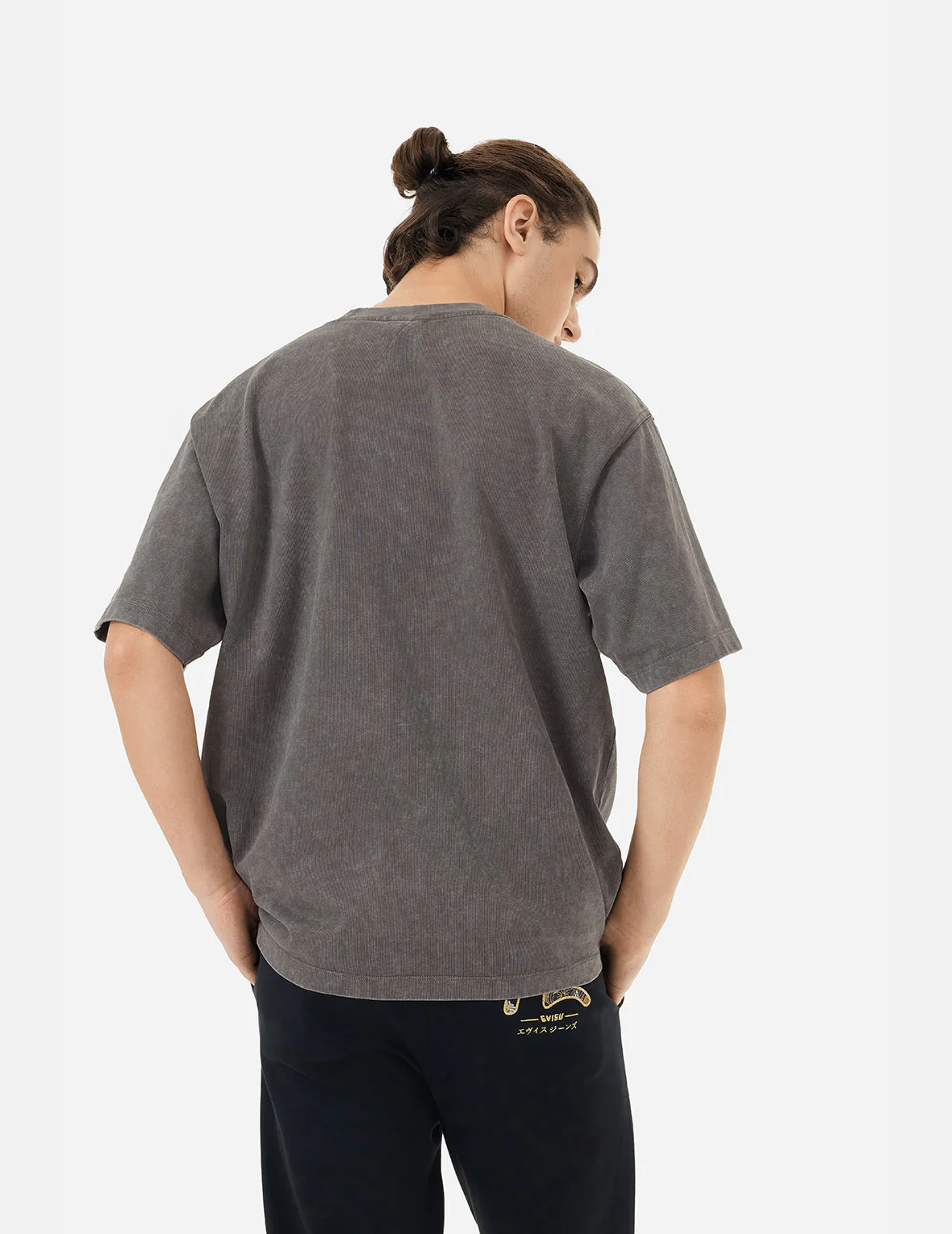 Seagull Embroidery Washed Relax Fit T-shirt - Image 5