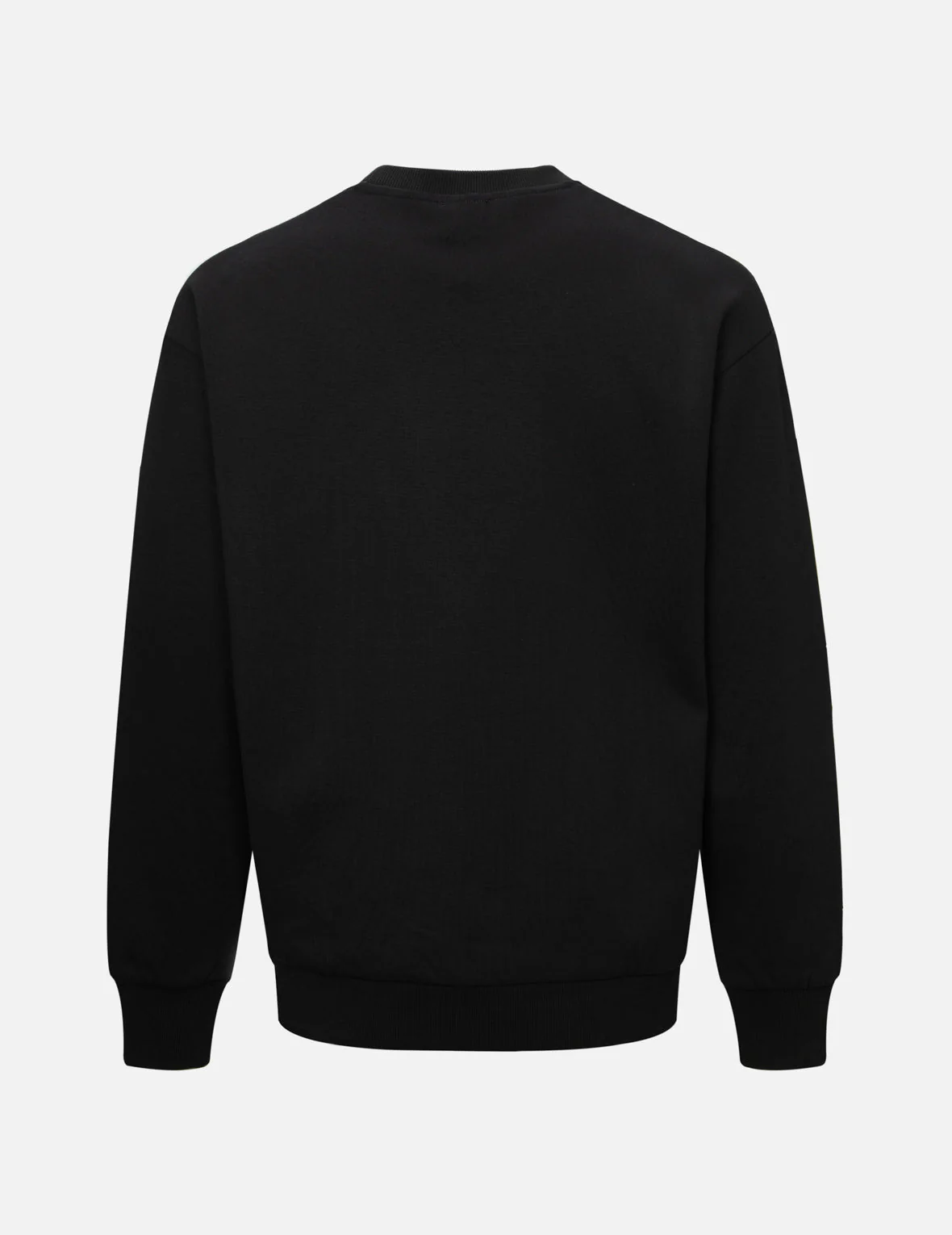 Seagull Embroidery with Kamon Print Pocket Relax Fit Sweatshirt - Image 2