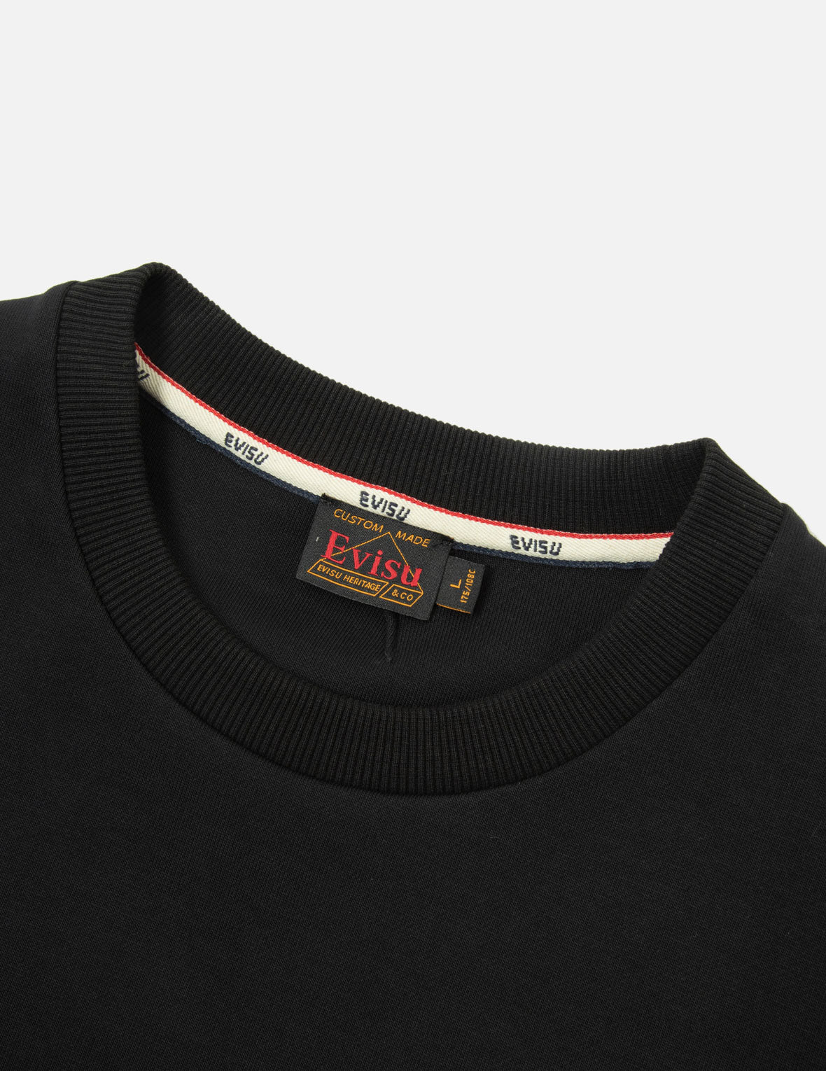 Seagull Embroidery with Kamon Print Pocket Relax Fit Sweatshirt - Image 9