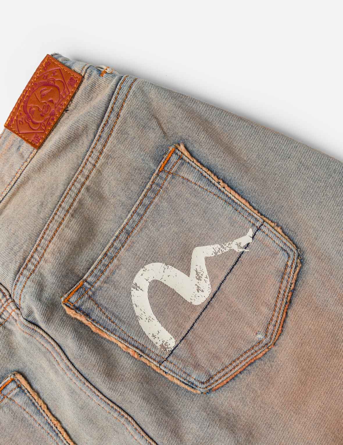 Seagull Eyelet Lace-Up Denim Skirt - Image 9