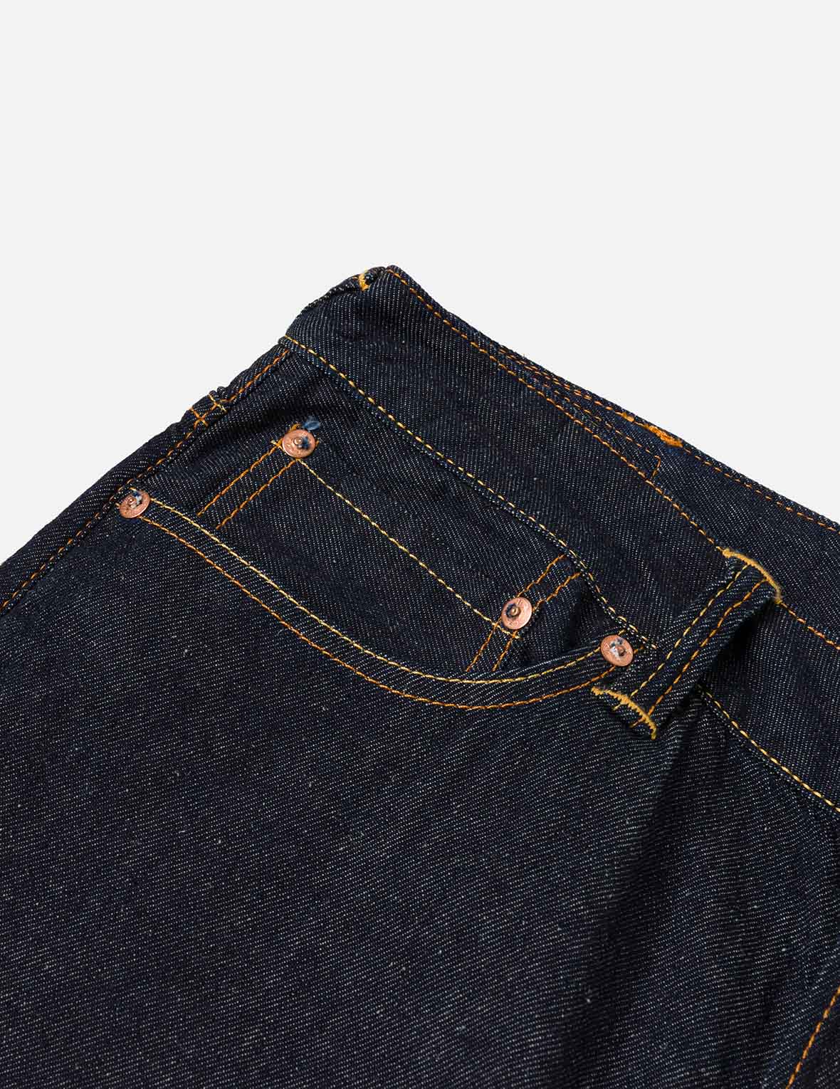 Seagull & Kanji Printed Pocket Denim Shorts - Image 10