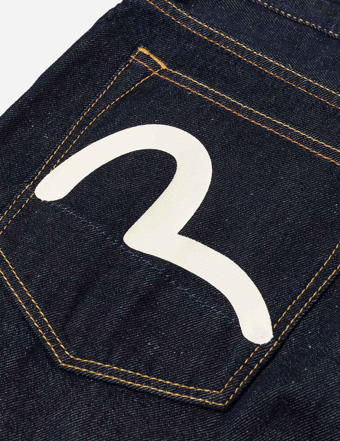 Seagull & Kanji Printed Pocket Denim Shorts - Image 5