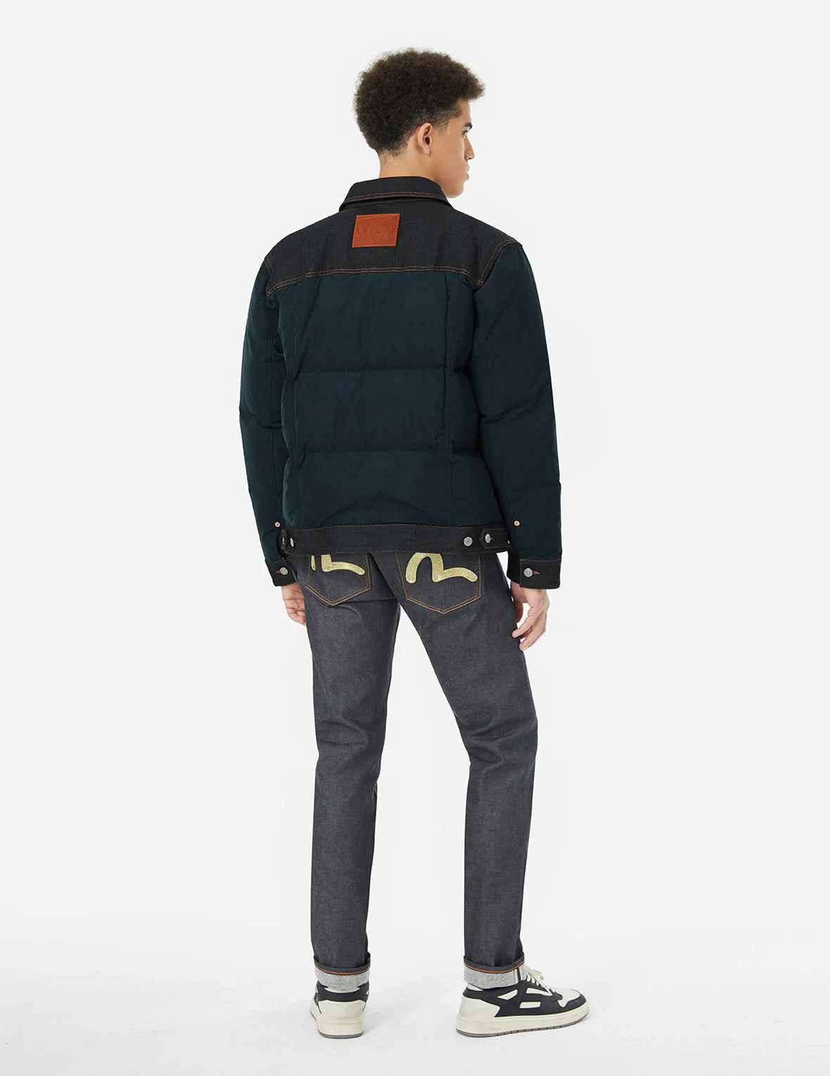 Seagull Metallic Embroidery Regular Fit Down Jacket - Image 4