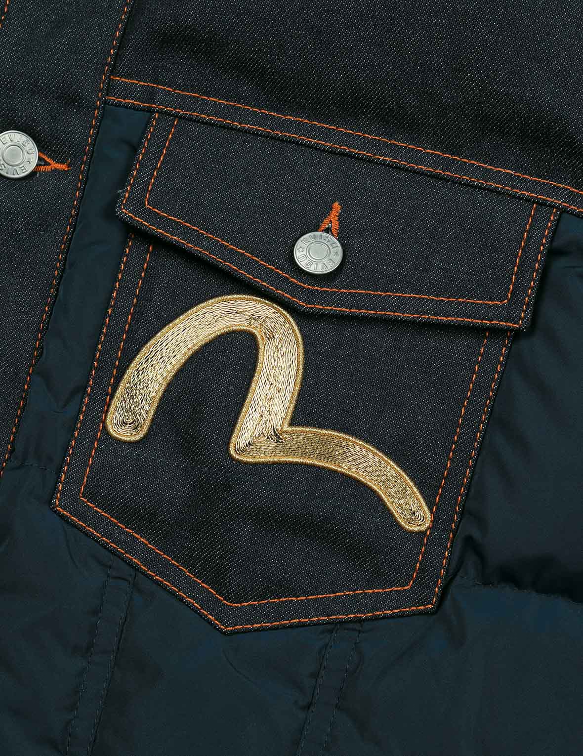 Seagull Metallic Embroidery Regular Fit Down Jacket - Image 7