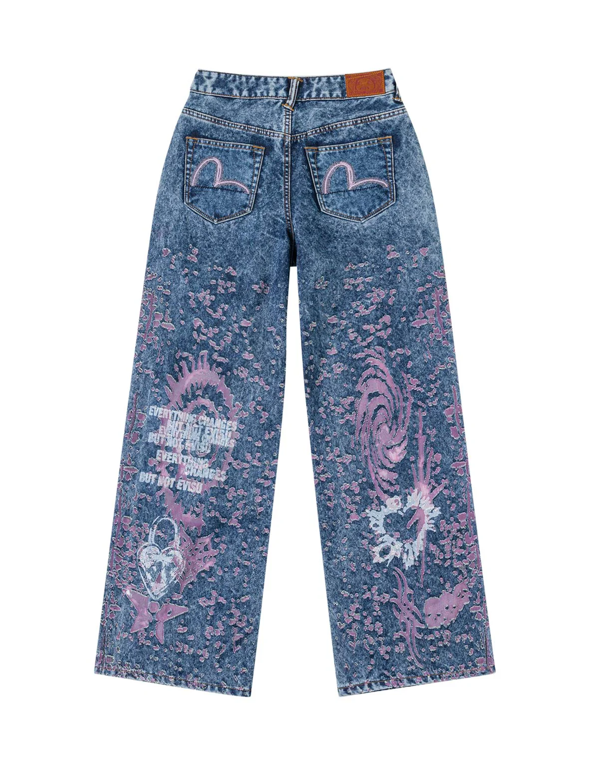 Pink Burn-Out Jeans - Image 14