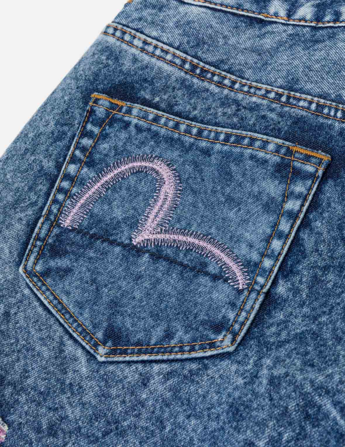 Pink Burn-Out Jeans - Image 6