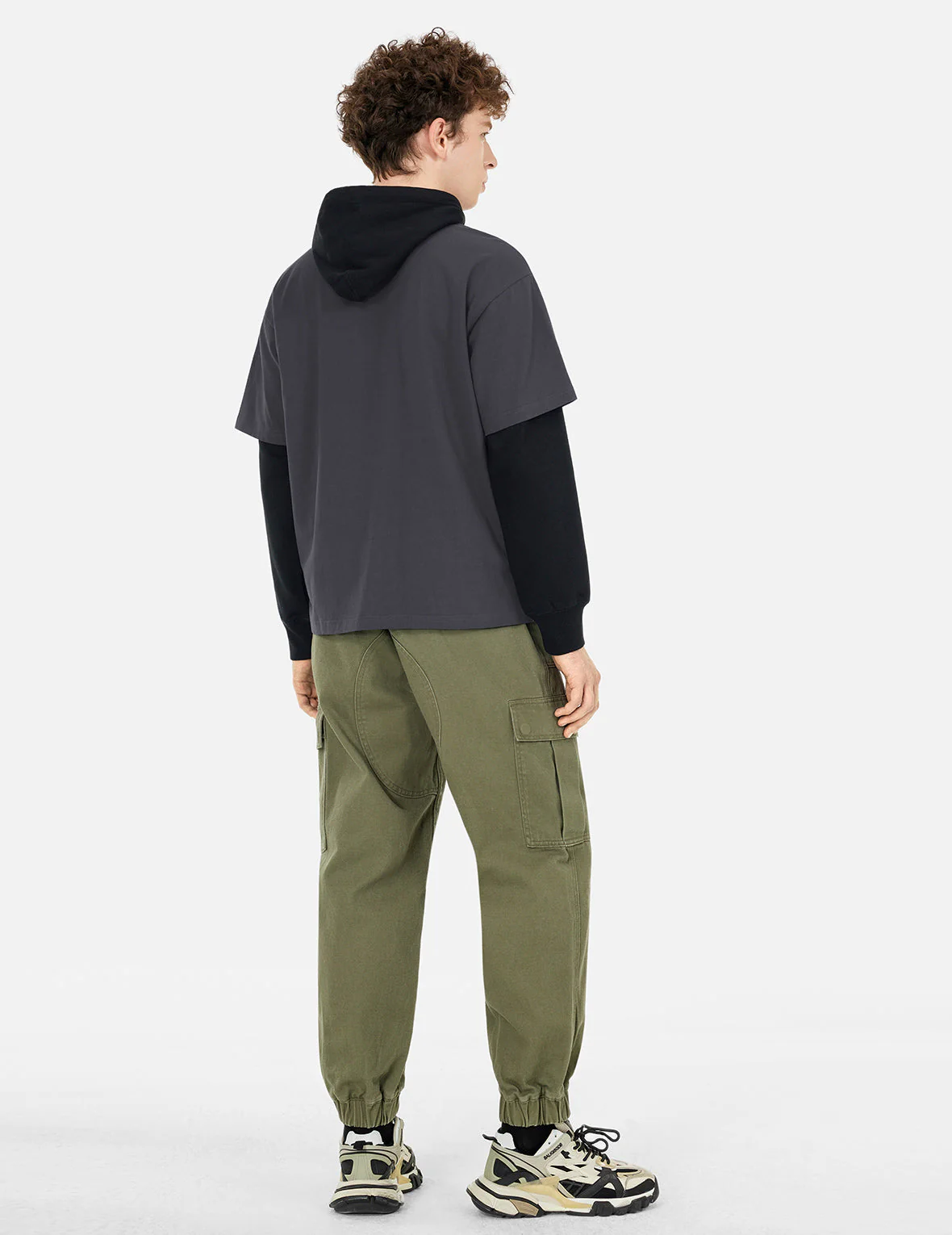 Seagull Print and Japanese Patch Logo Relax Fit T-shirt - Image 4