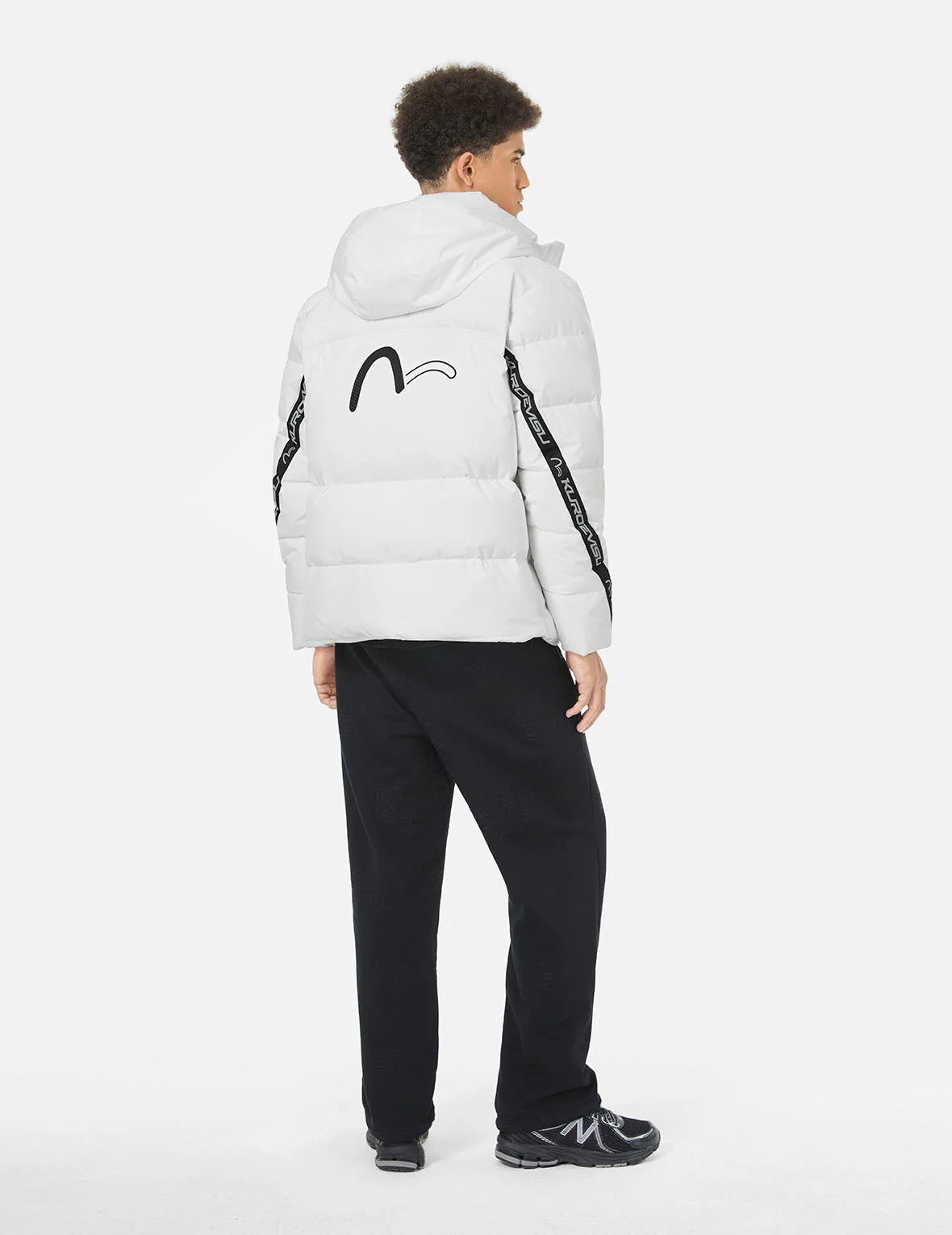Seagull Print and Logo Tape Regular Fit Down Jacket - Image 3