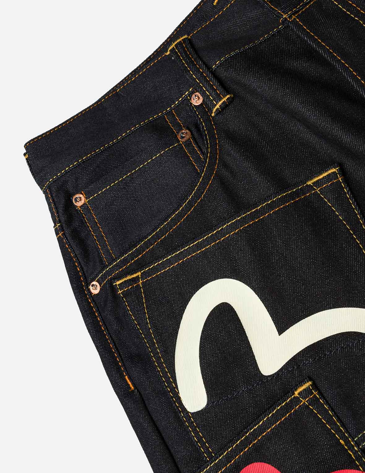 Seagull Print and Multi-Pocket Fashion Fit Denim Shorts - Image 10