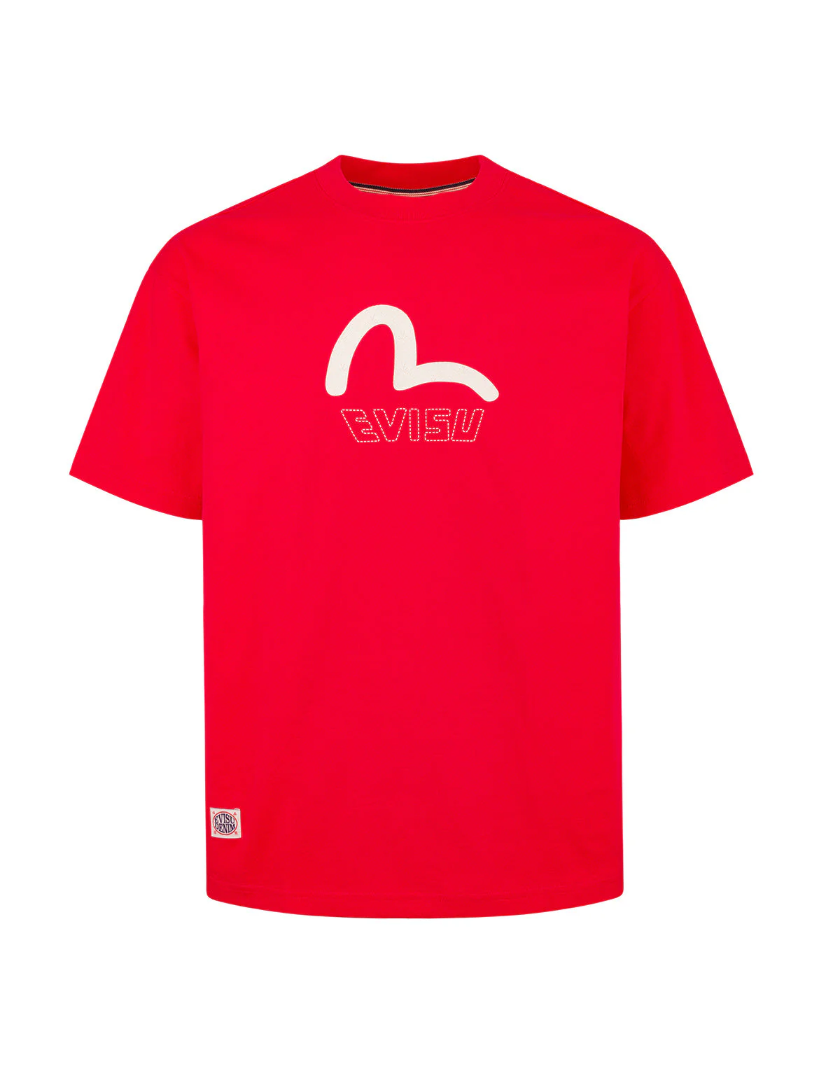 Seagull Print and Stitched Logo Embroidery Relax Fit T-shirt - Image 10