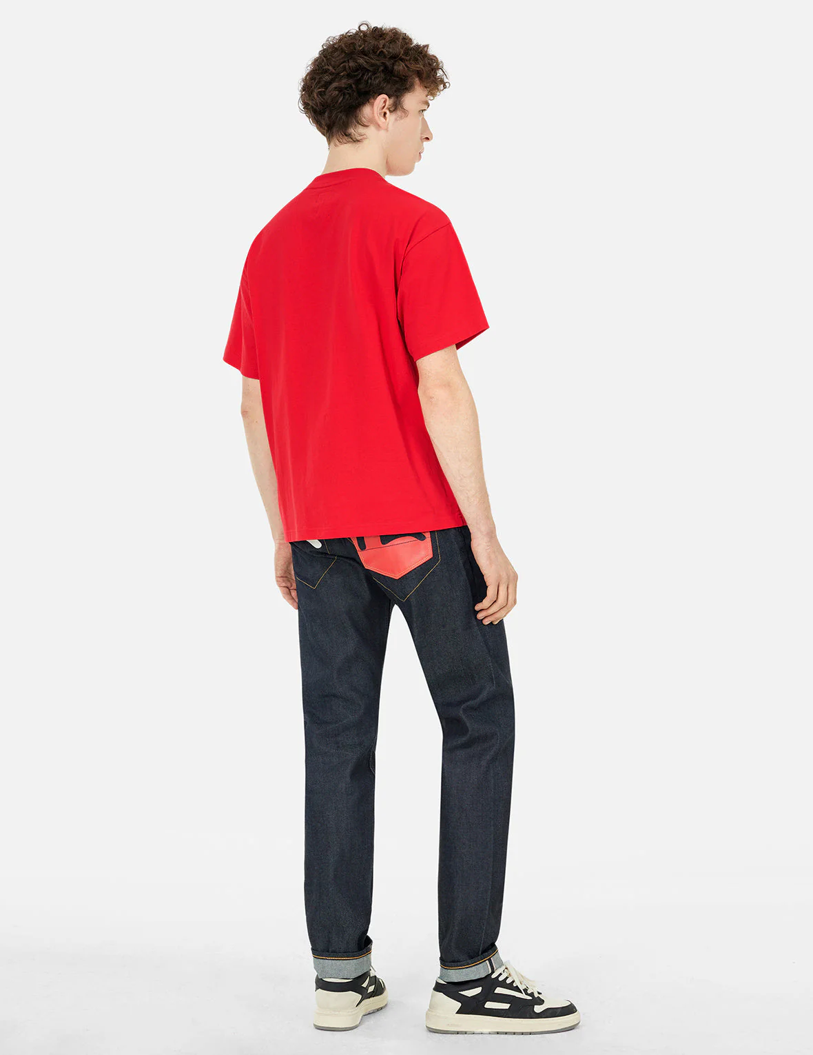 Seagull Print and Stitched Logo Embroidery Relax Fit T-shirt - Image 3