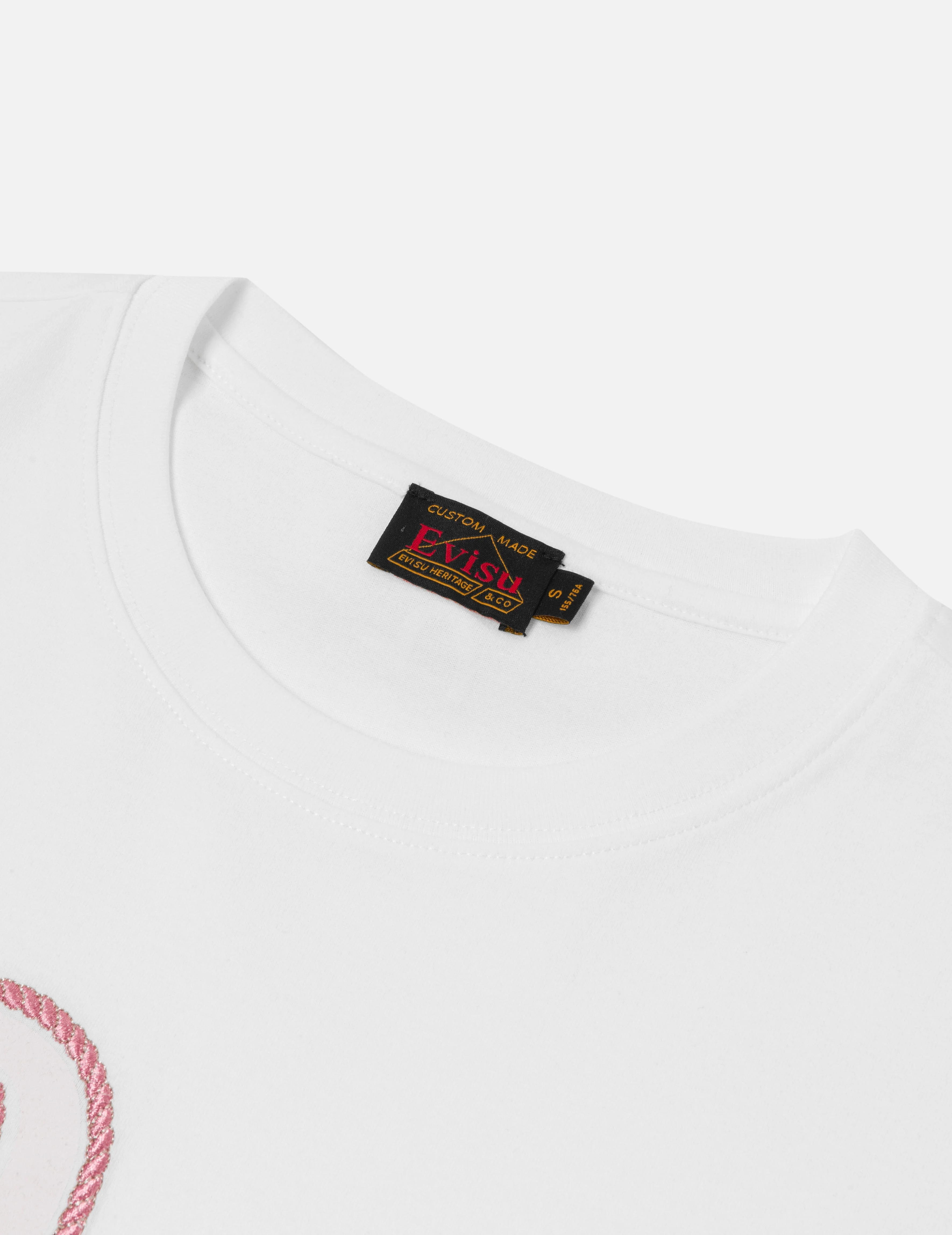 Seagull Print and Twisted Rope Logo Embroidery Boyfriend T-Shirt - Image 11