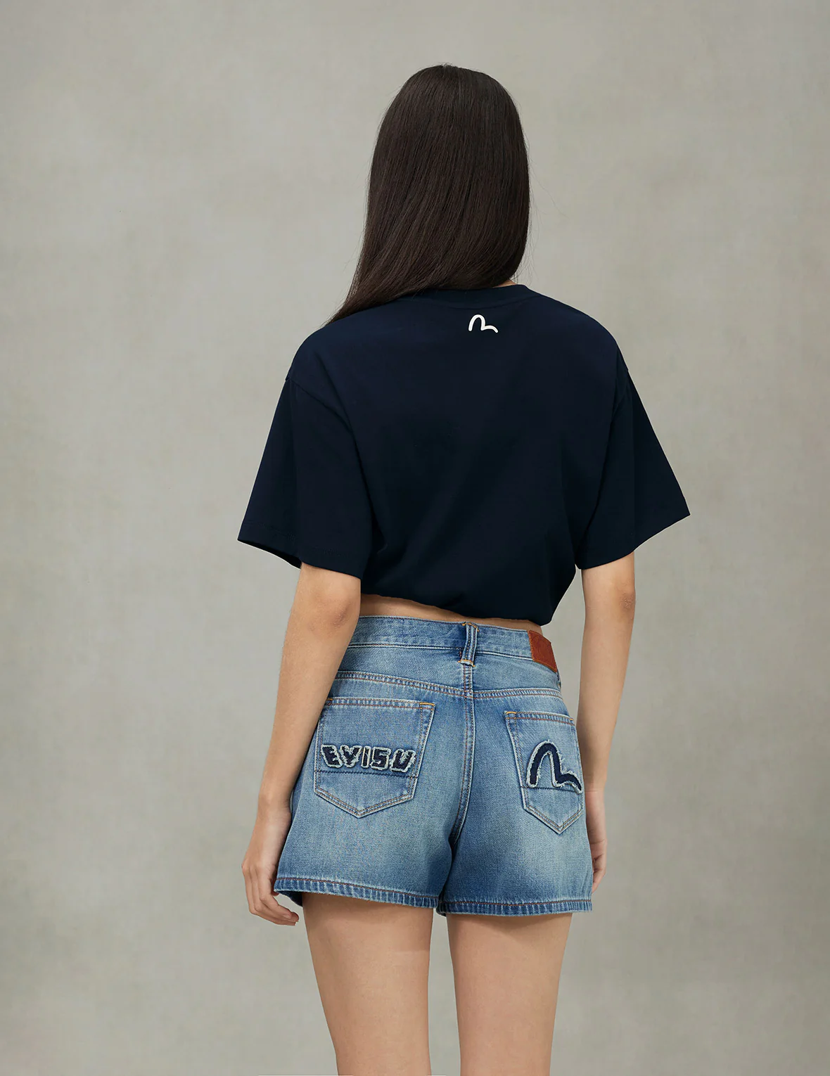 Seagull Print and Twisted Rope Logo Embroidery Boyfriend T-Shirt - Image 8