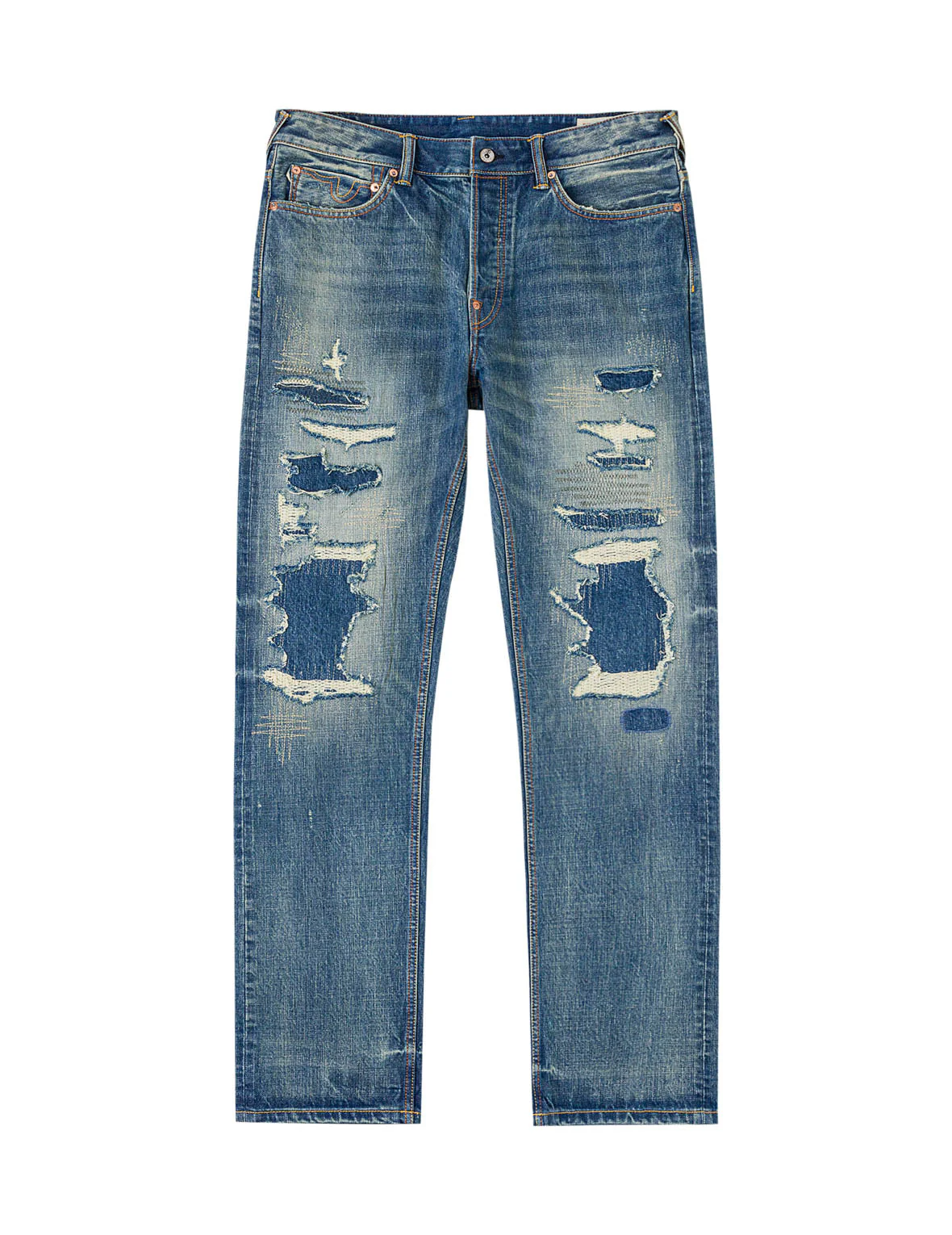 Seagull Print Distressed Jeans #2020 - Image 15