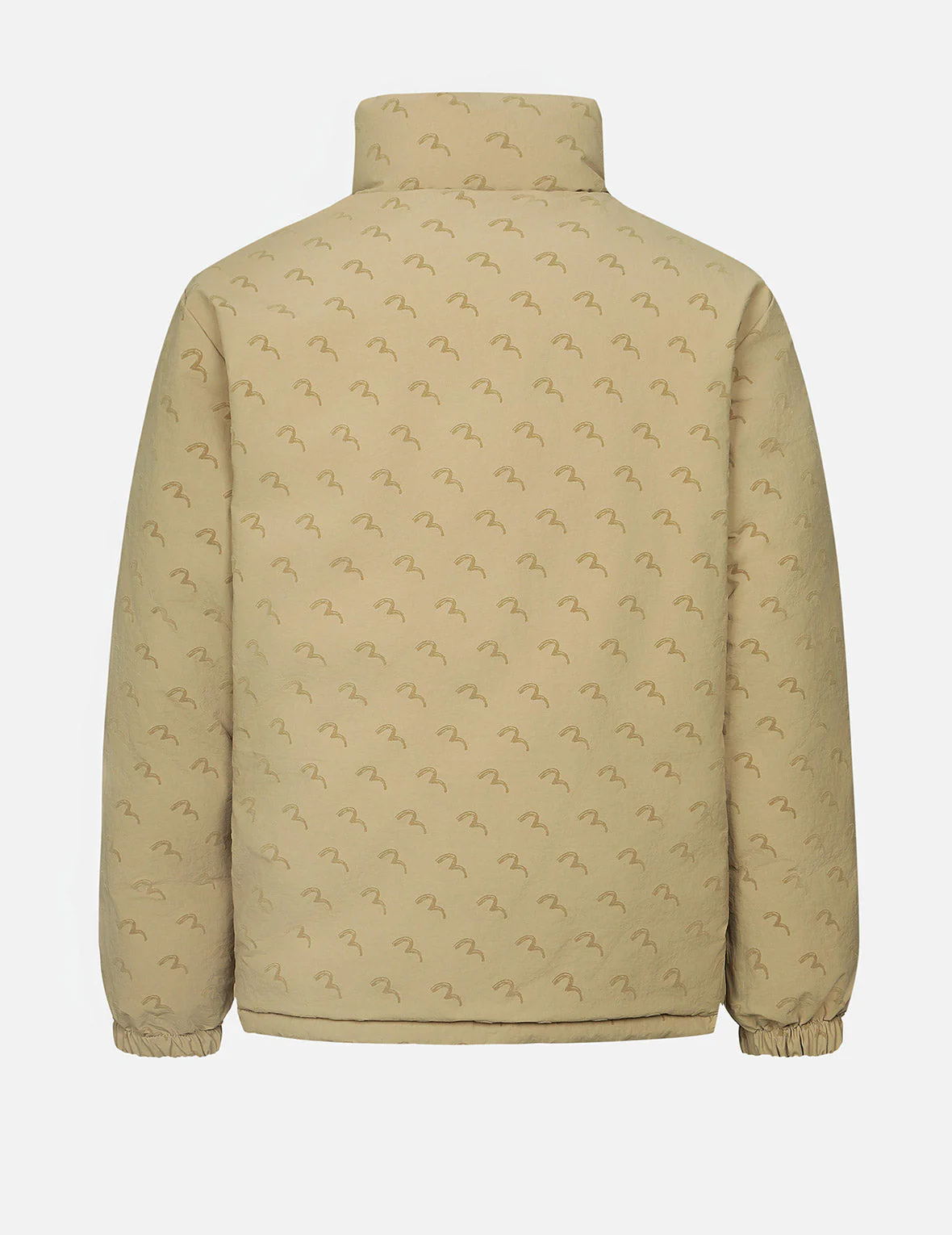 Seagull Print Loose Fit Reversible Down Jacket - Image 8