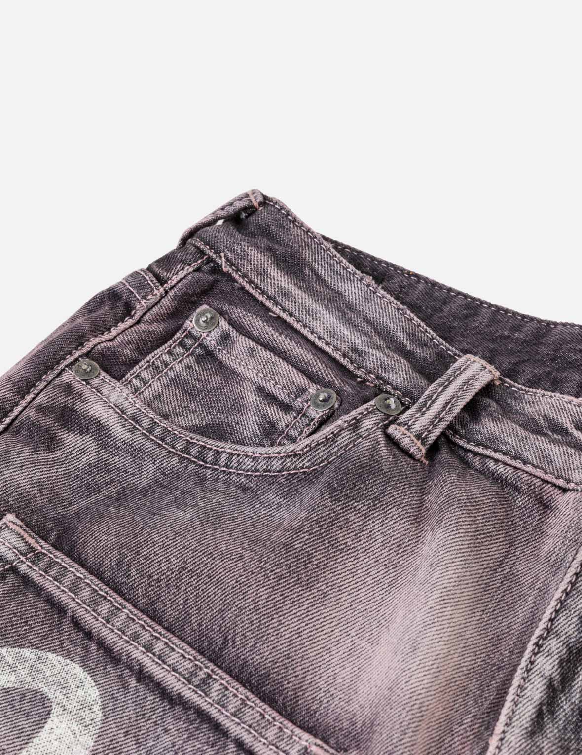 Seagull Print Multi-Pocket Denim Shorts - Image 10