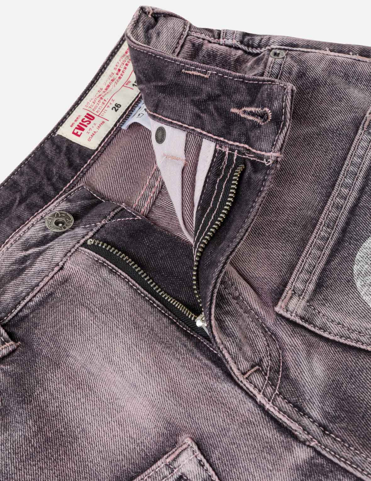 Seagull Print Multi-Pocket Denim Shorts - Image 11
