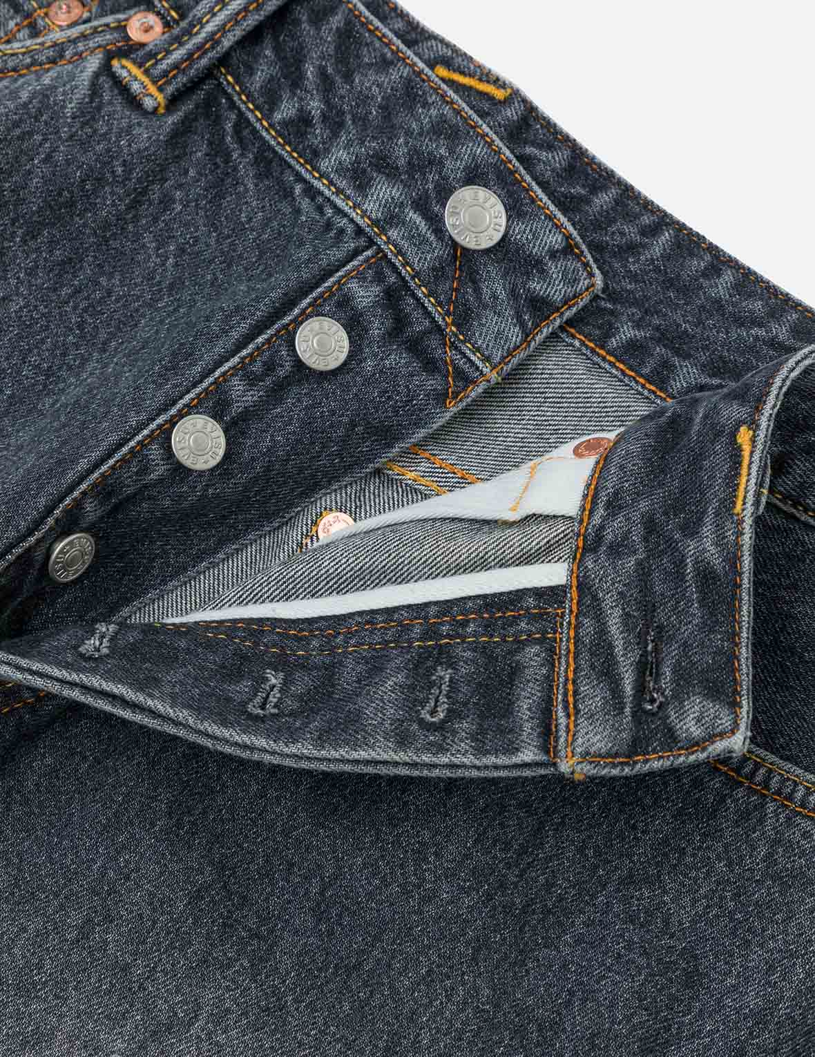 Seagull Print Pockets Oversized Worker Denim Shorts - Image 11