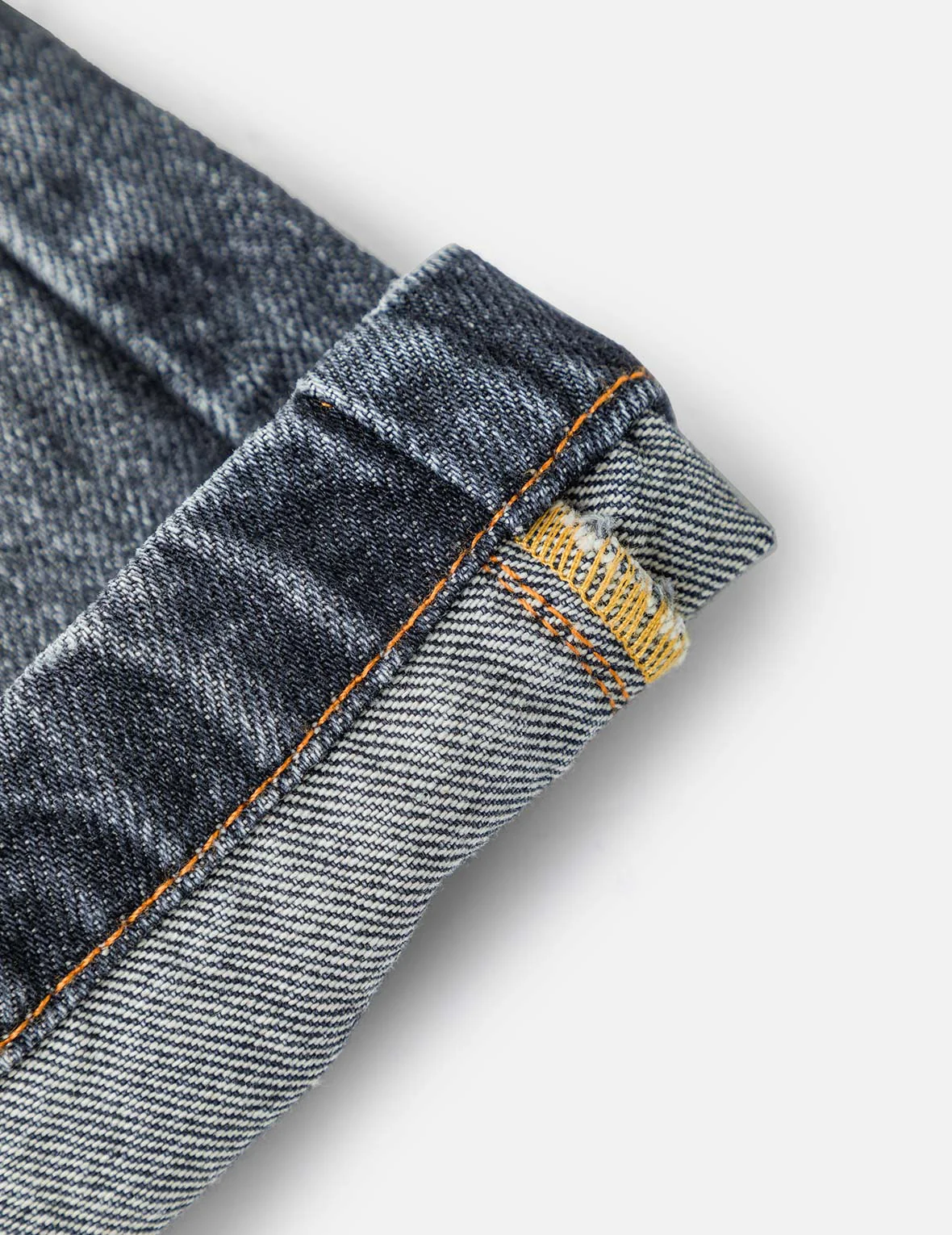 Seagull Print Pockets Oversized Worker Denim Shorts - Image 15