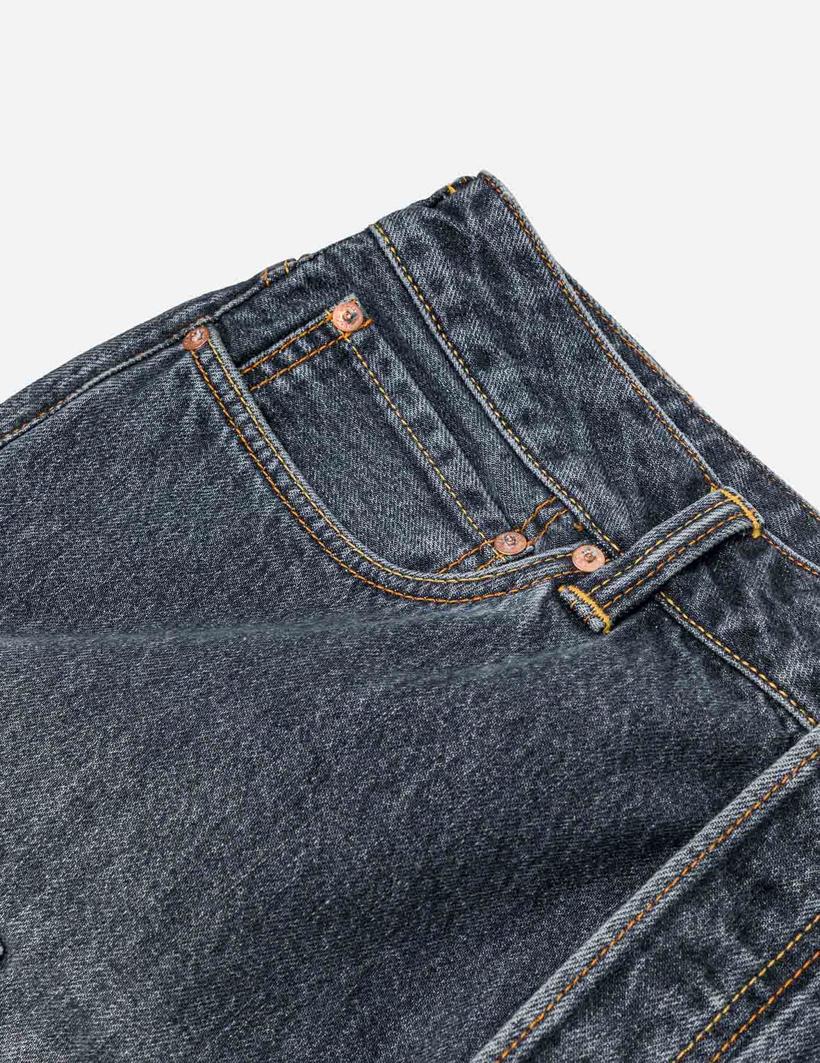 Seagull Print Pockets Oversized Worker Denim Shorts - Image 16