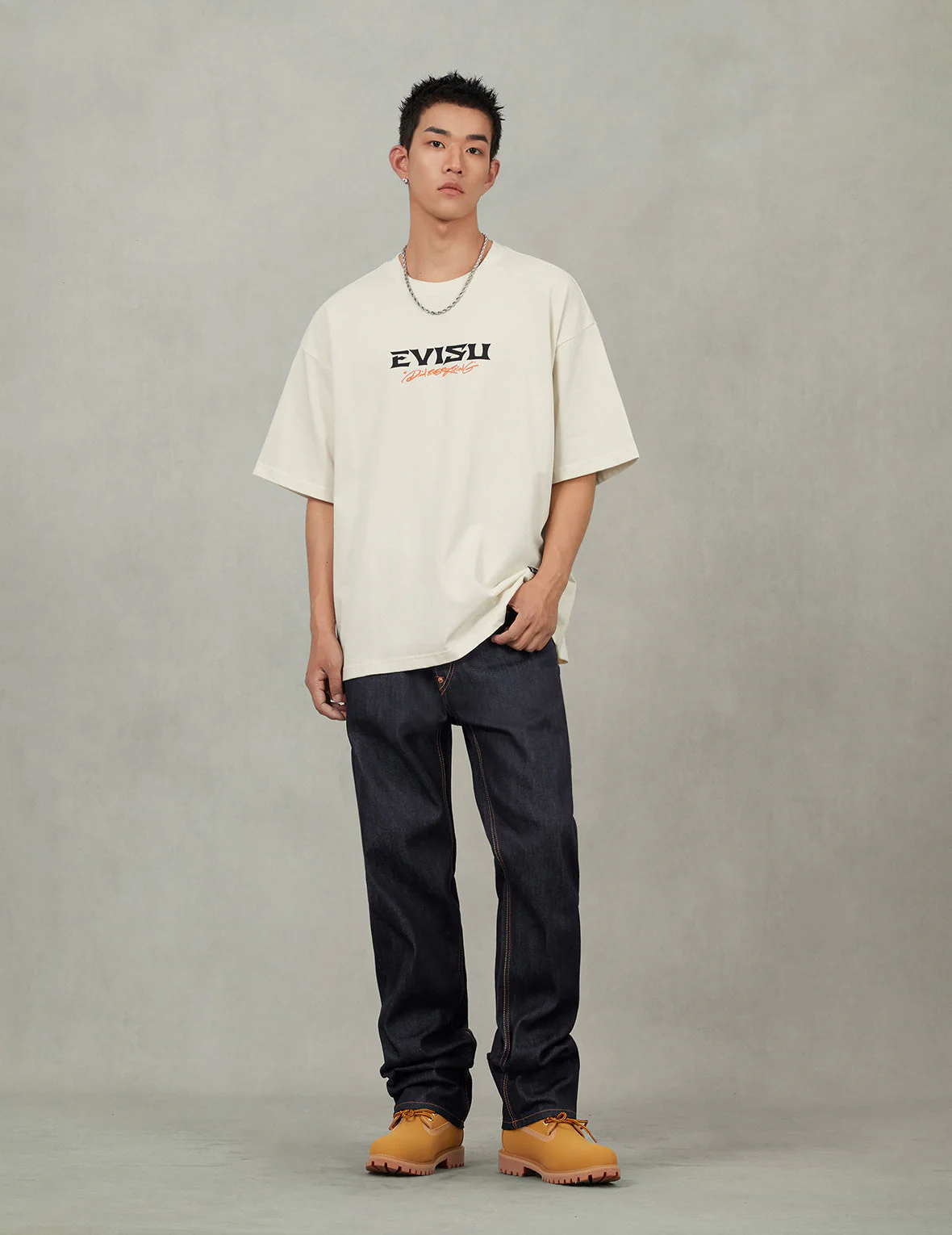 Seagull Print Pockets Regular Fit Jeans #2020 - Image 5
