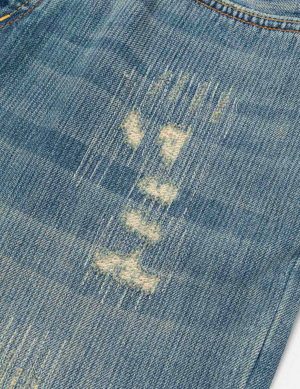 Seagull Print Regular Fit Denim Shorts - Image 6