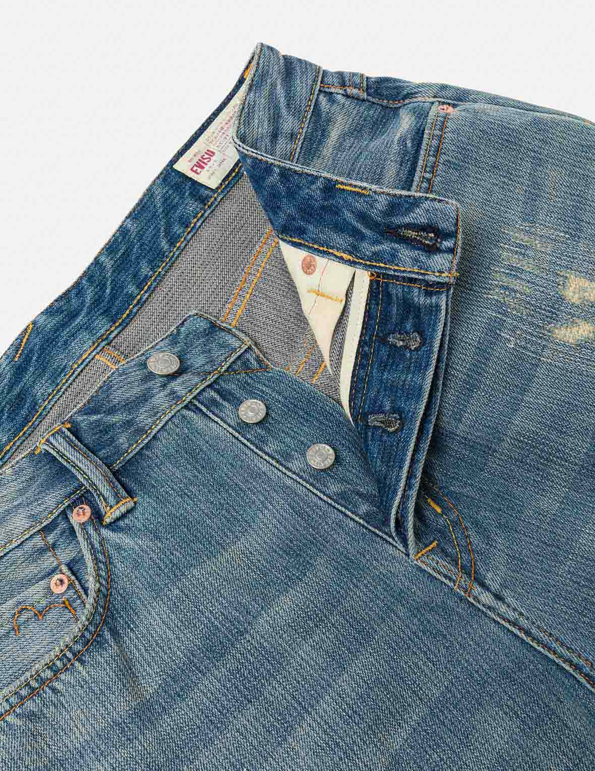 Seagull Print Regular Fit Denim Shorts - Image 8