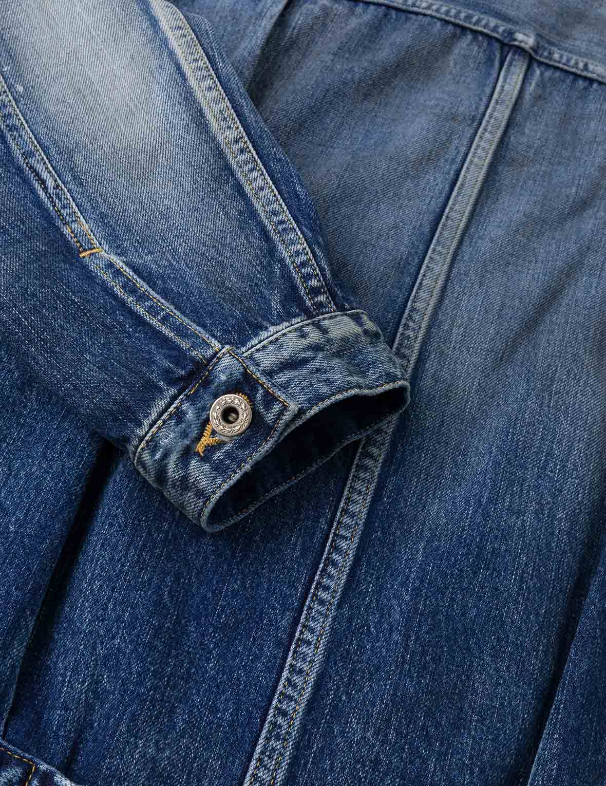 Seagull Print Regular Fit Denim Trucker Jacket - Image 22