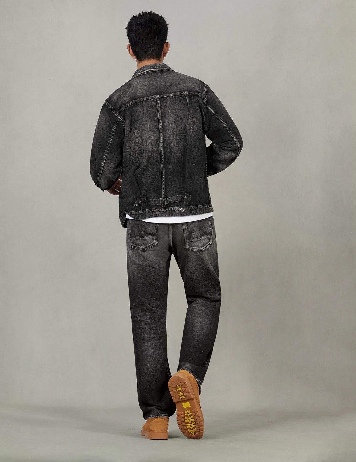 Seagull Print Regular Fit Denim Trucker Jacket - Image 30