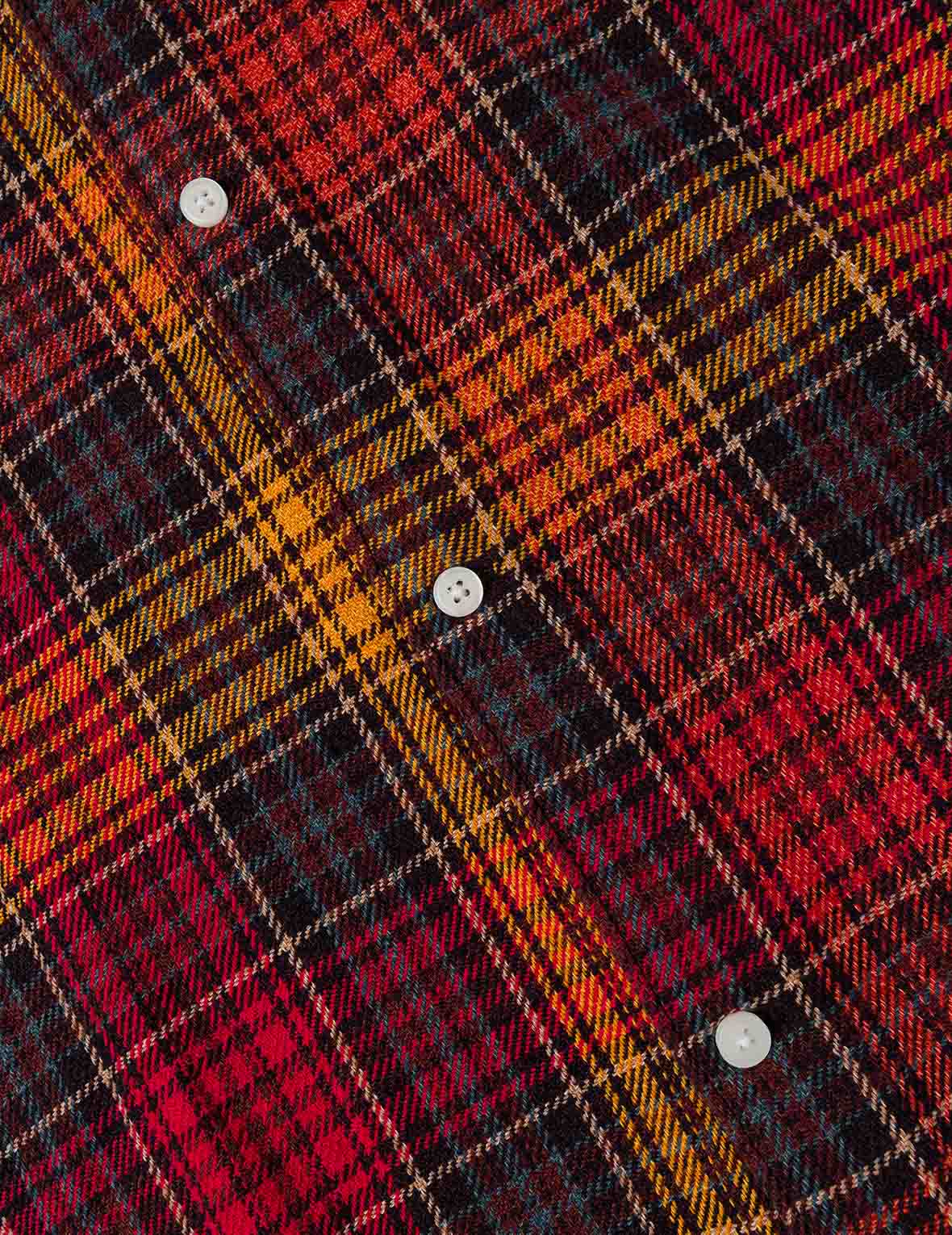 Seagull Print Regular Fit Flannel Check Shirt - Image 17