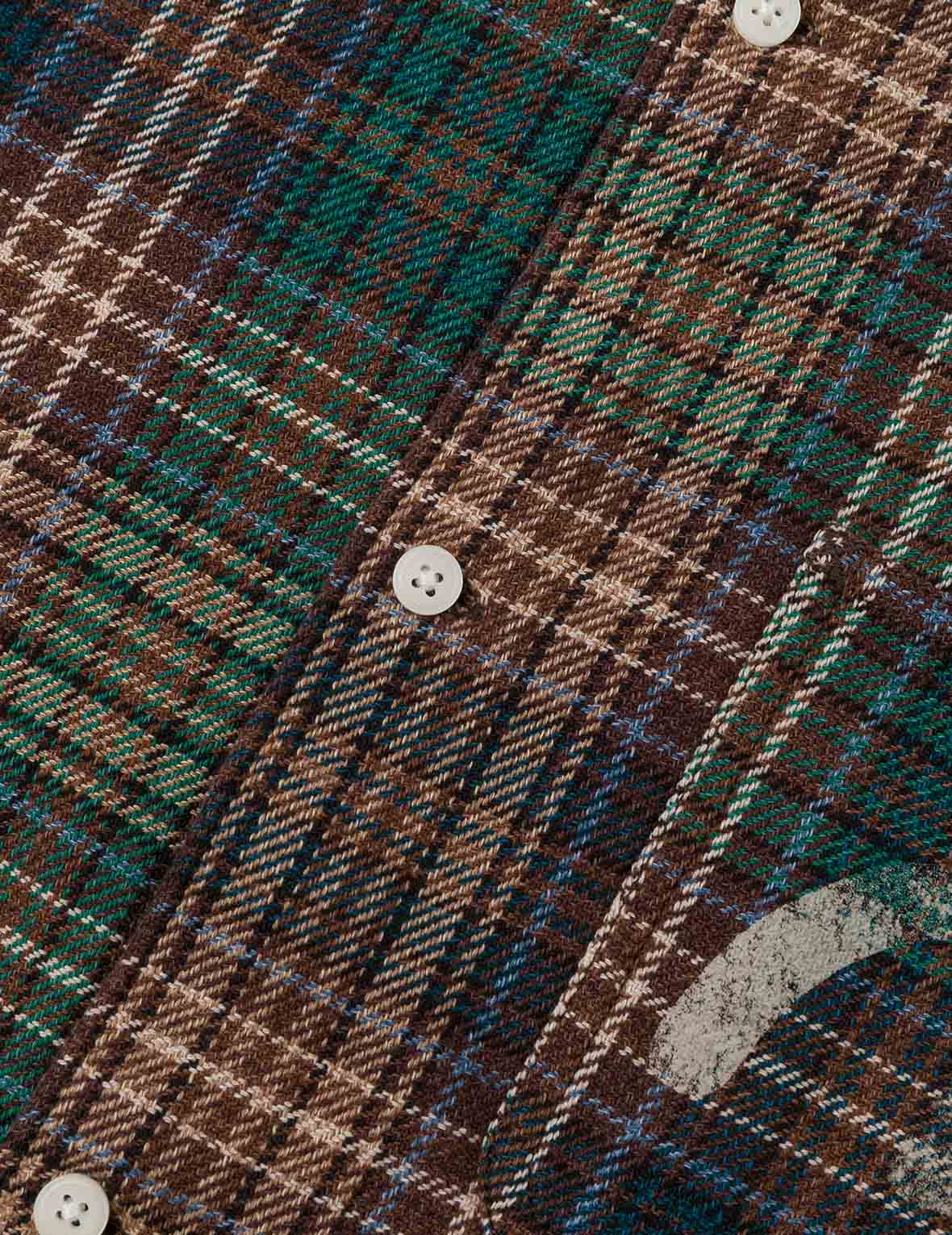 Seagull Print Regular Fit Flannel Check Shirt - Image 18