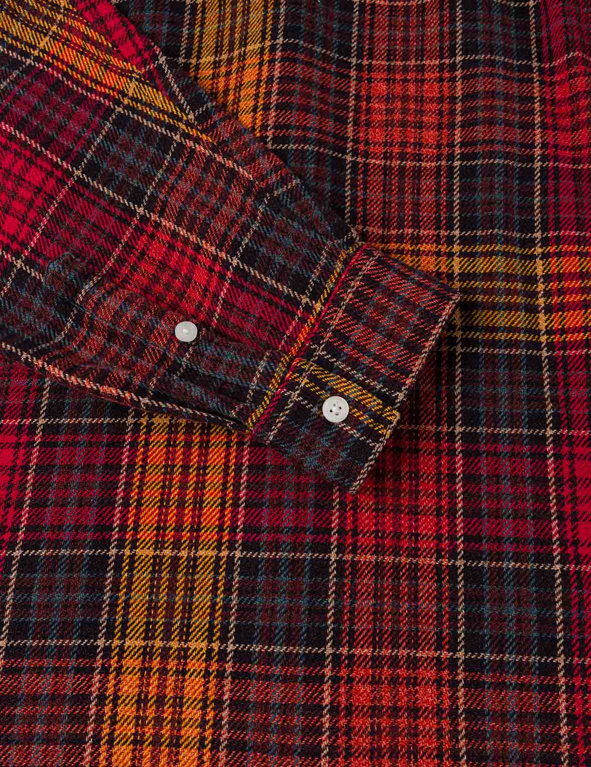 Seagull Print Regular Fit Flannel Check Shirt - Image 19