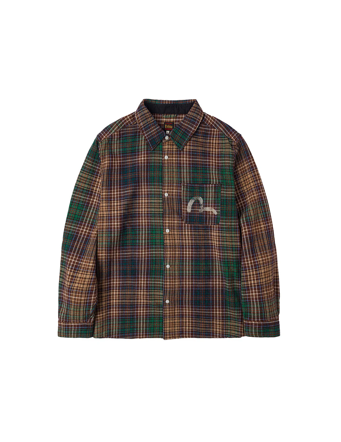 Seagull Print Regular Fit Flannel Check Shirt - Image 22