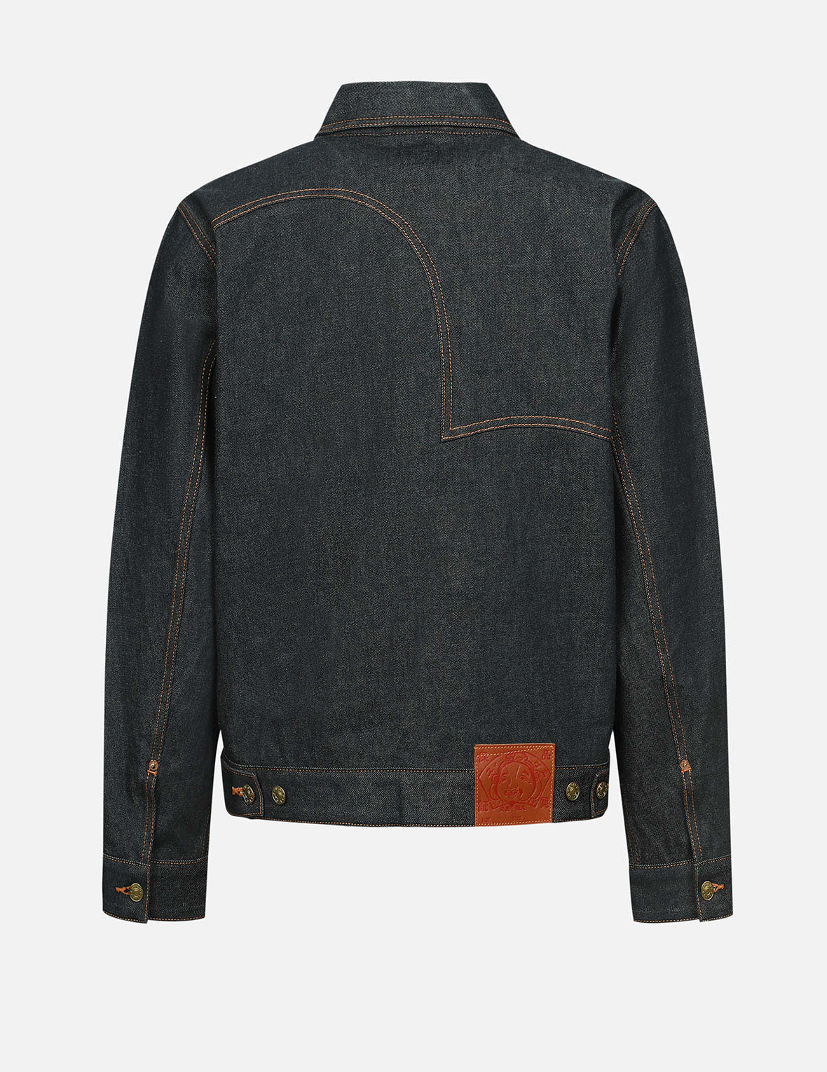 Seagull Print Relax Fit Denim Jacket - Image 2