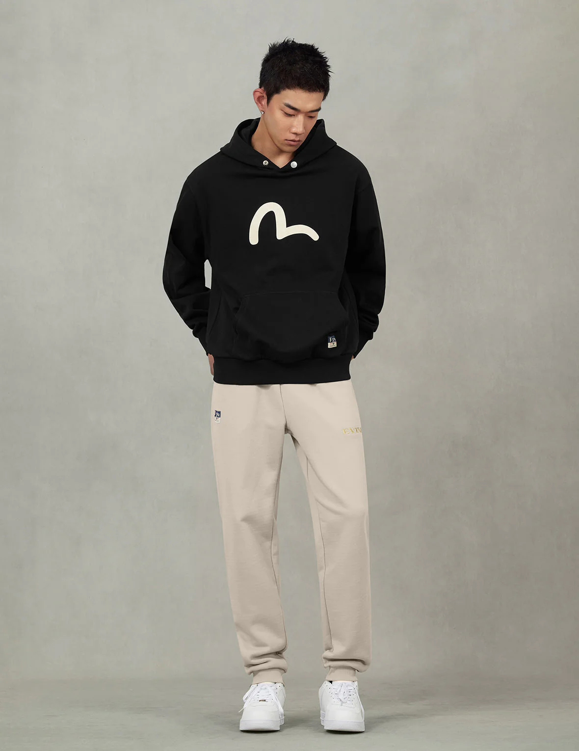 Seagull Print Relax Fit Hoodie - Image 9