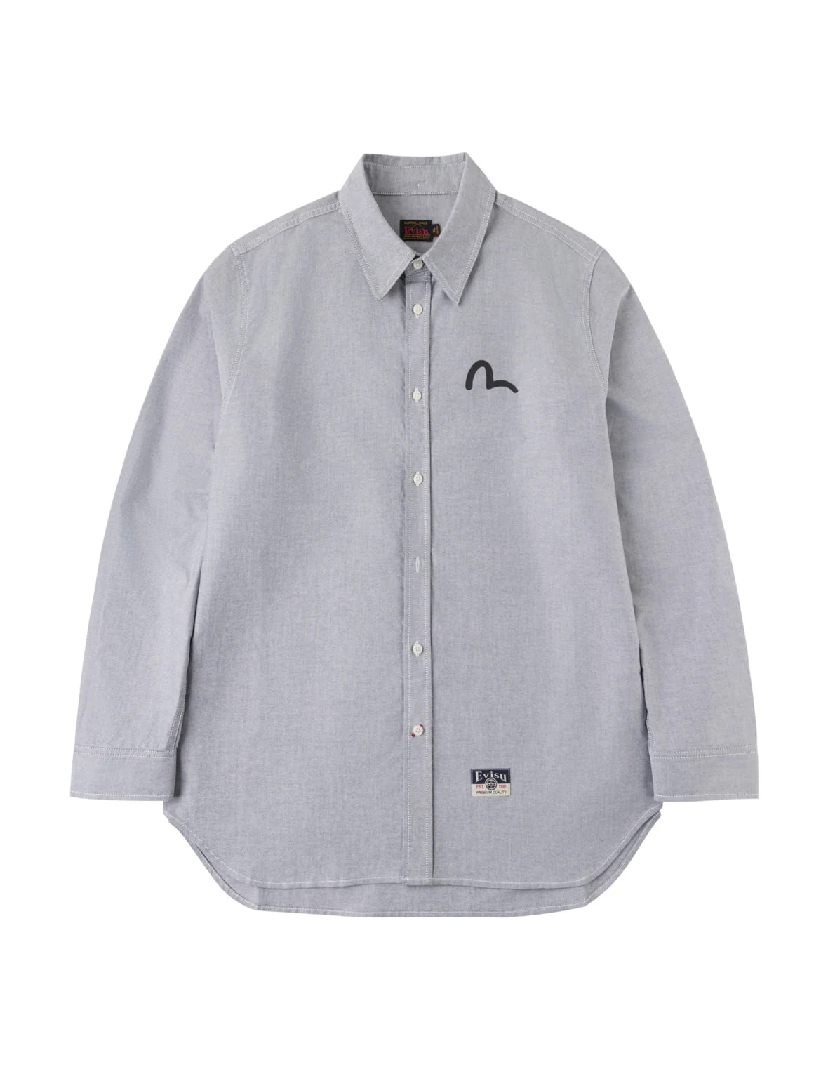 Seagull Print Oxford Shirt - Image 38