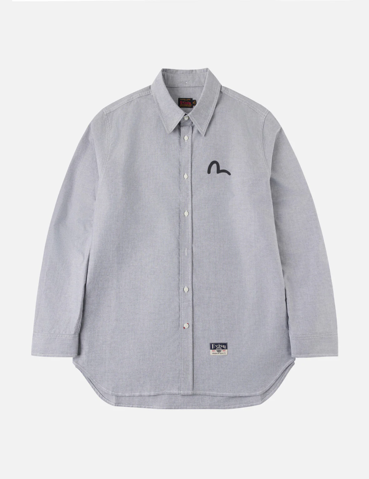 Seagull Print Oxford Shirt - Image 7