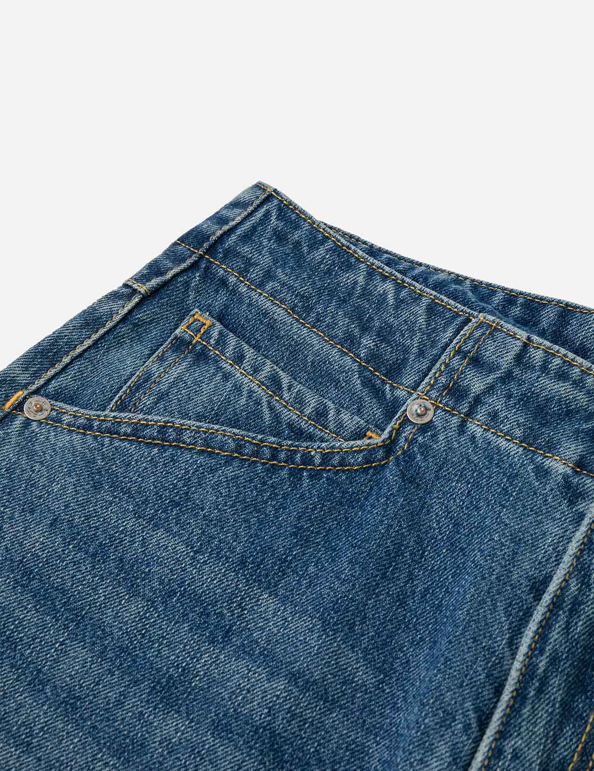 Seagull Print Wide-Leg Jeans - Image 12