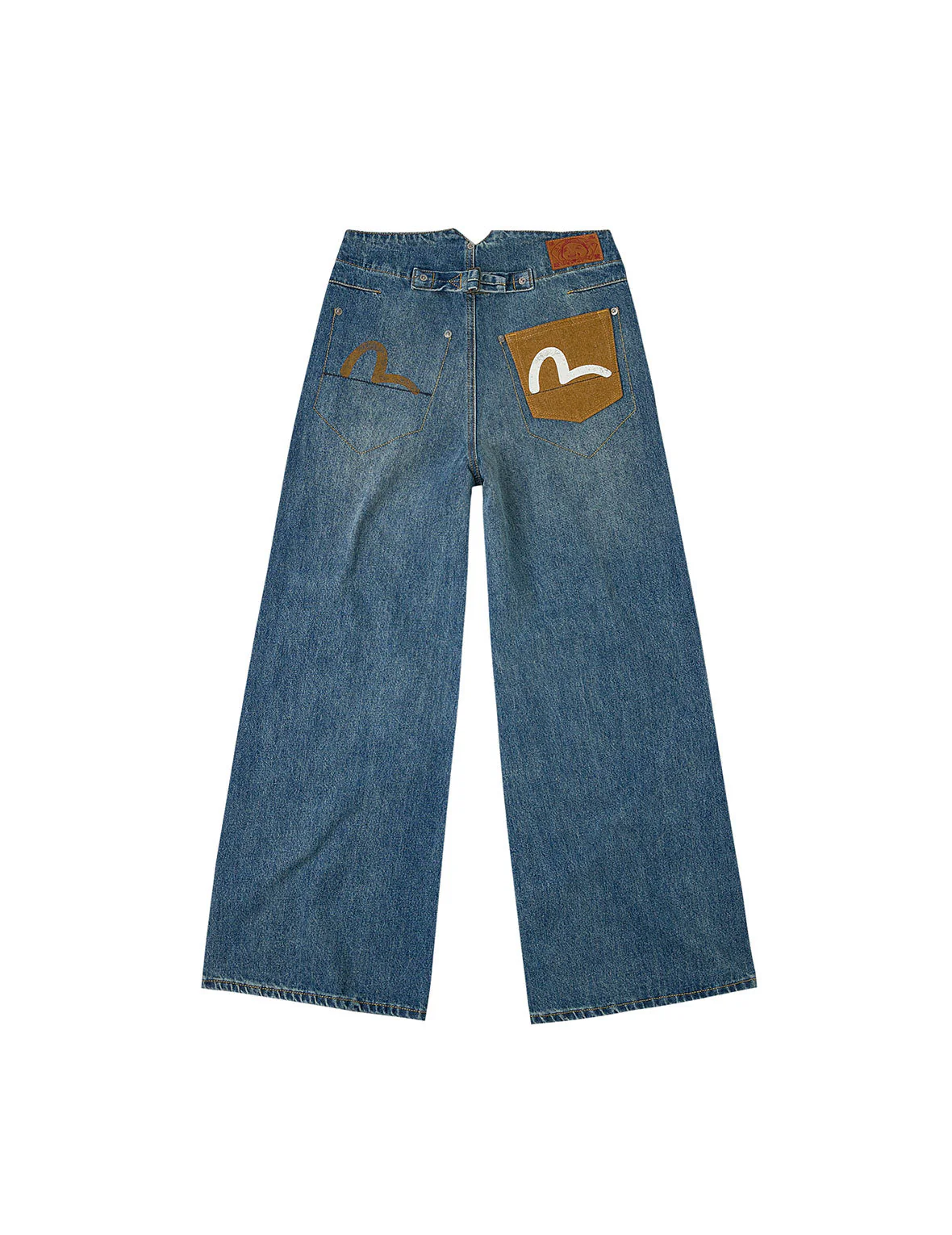 Seagull Print Wide-Leg Jeans - Image 15