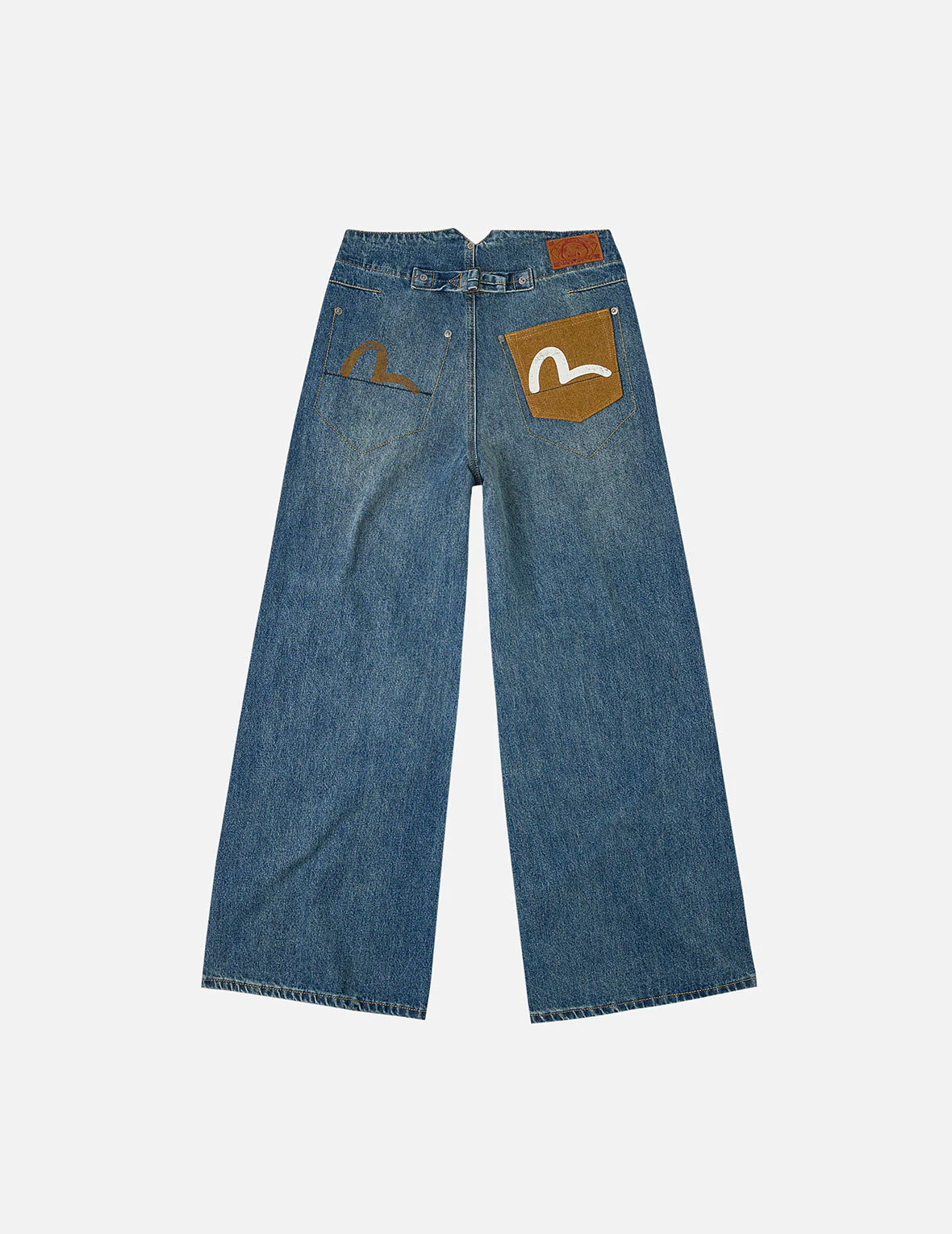 Seagull Print Wide-Leg Jeans - Image 3