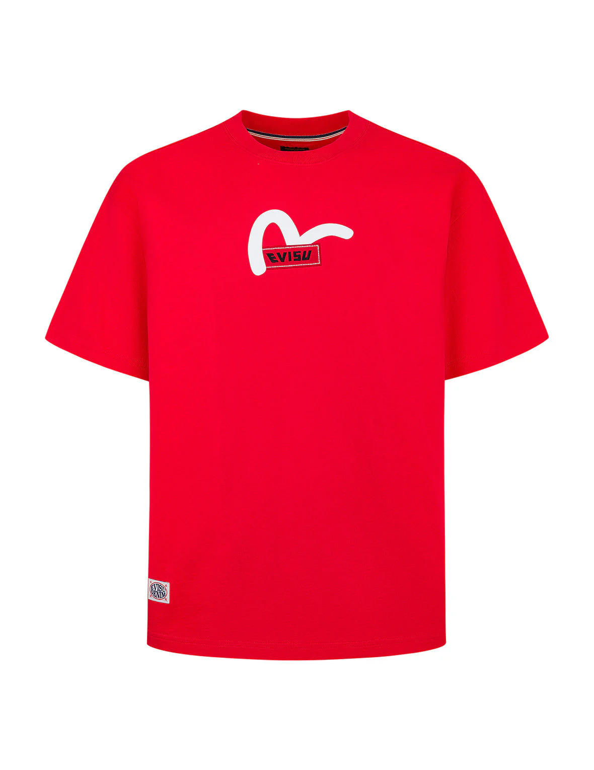 Seagull Print with Logo Embroidery Relax Fit T-Shirt - Image 10